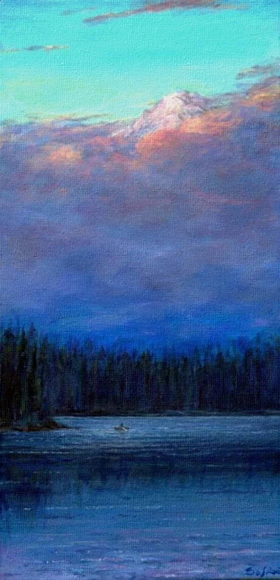 "First Light: Trillium Lake"     (sold)