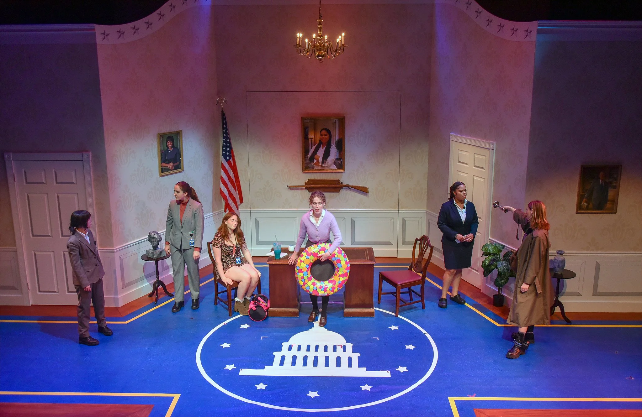 POTUS, Or Behind Every Great Dumbass are Seven Women Trying to Keep Him Alive
By Selina Fillinger
Directed by Kate Cherry
Scenic Charge: Joe Keener III