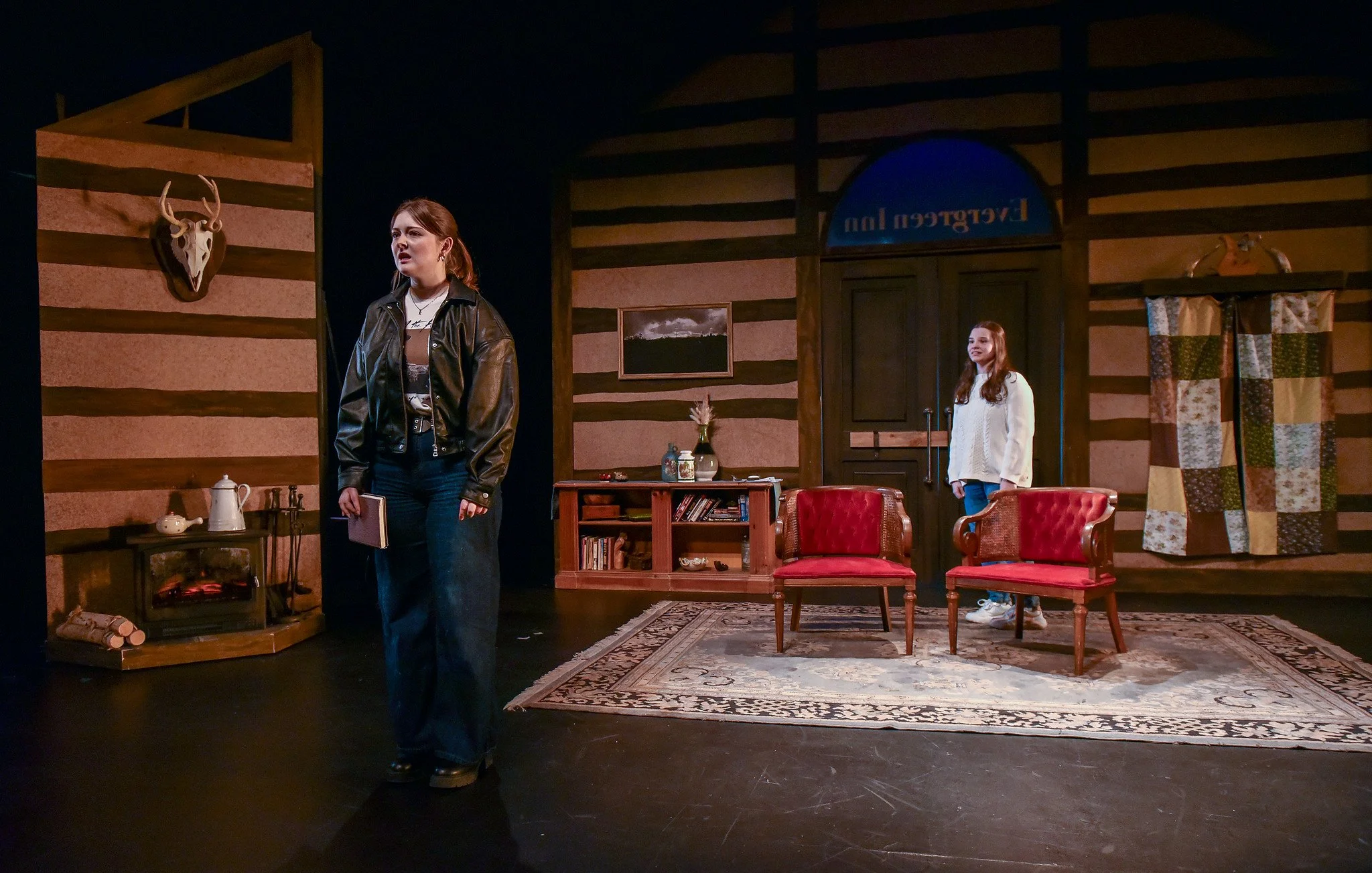 RED WOLF  |  By Madison Mondeaux ’26  |  
Directed by Joe Antoun  |  Scenic Charge: Joe Keener III