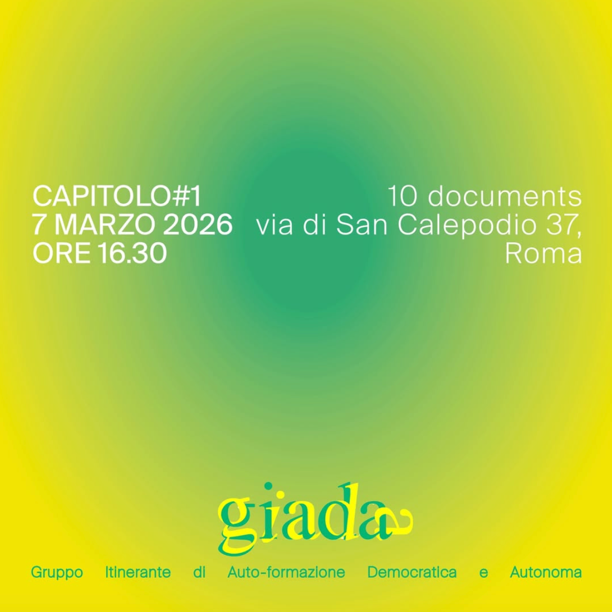 GIADA - Gruppo Itinerante di Auto-formazione Democratica e Autonoma