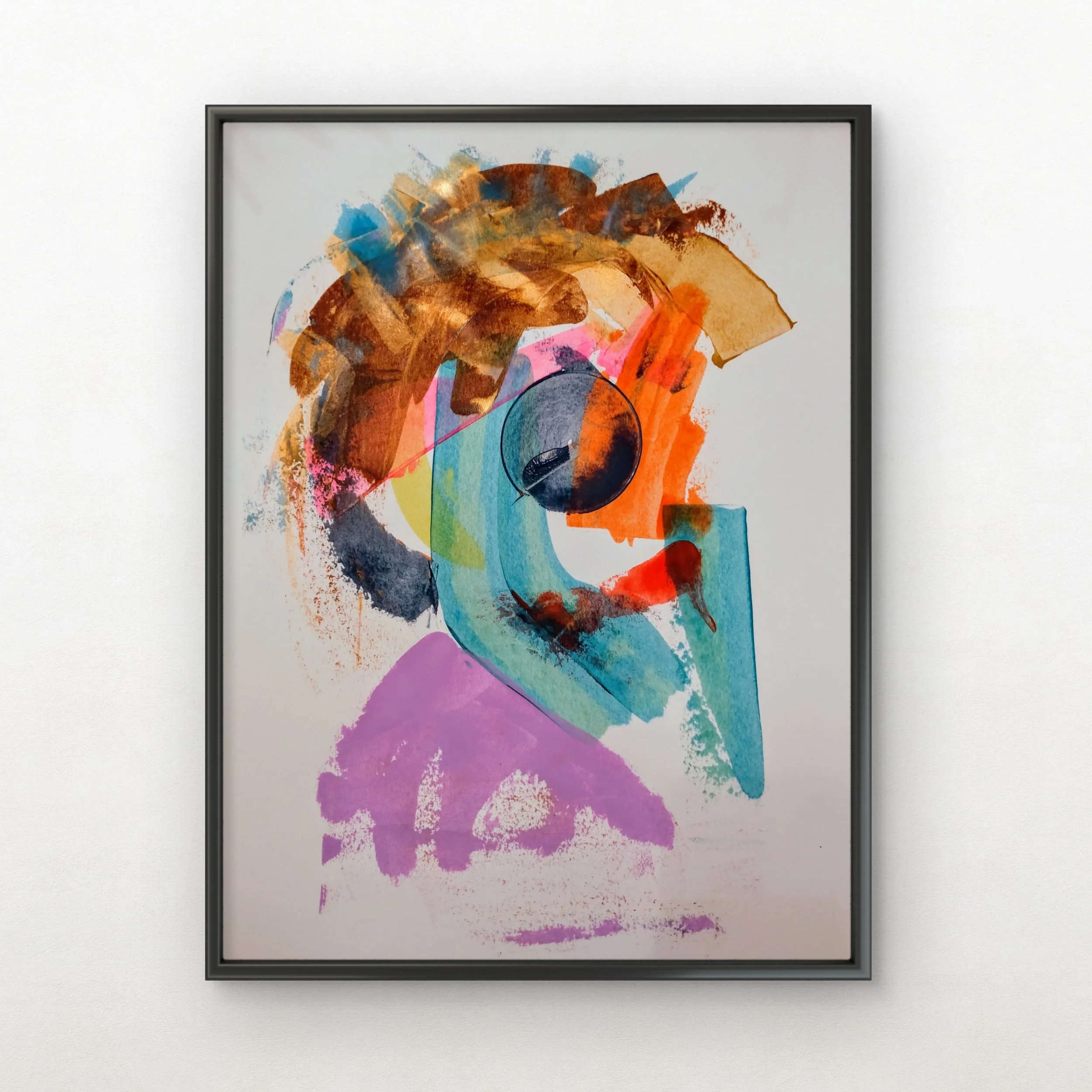 Untitled, 2024, Acrylic on Paper --- 30 x 40 cm. 