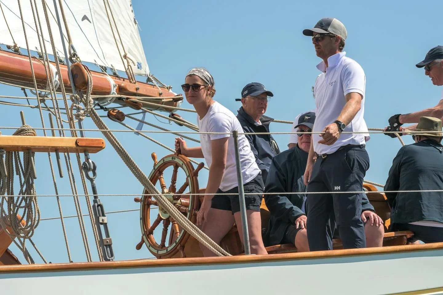 Another day of champagne sailing conditions for the British Classic Week fleet on day three for the female and youth helm race sponsored by @marineware and @awlgripfinishes ⛵️💨☀️

The pursuit race format added a new level of interest and delivered a