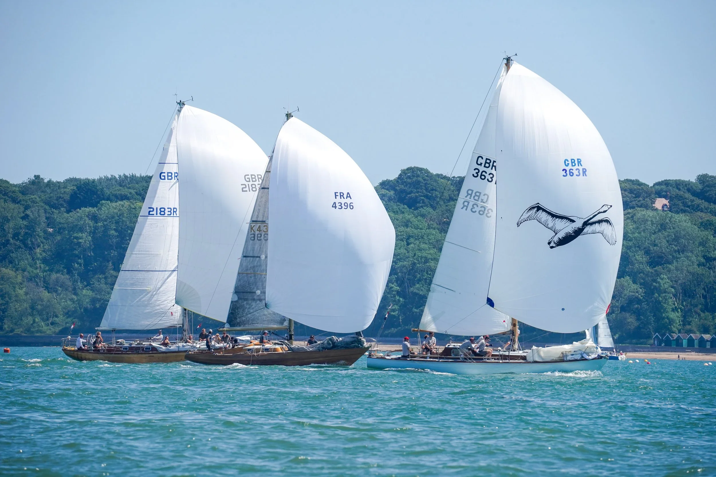 ROUND THE CANS IN LIGHT WINDS ON DAY 5 AT BRITISH CLASSIC WEEK