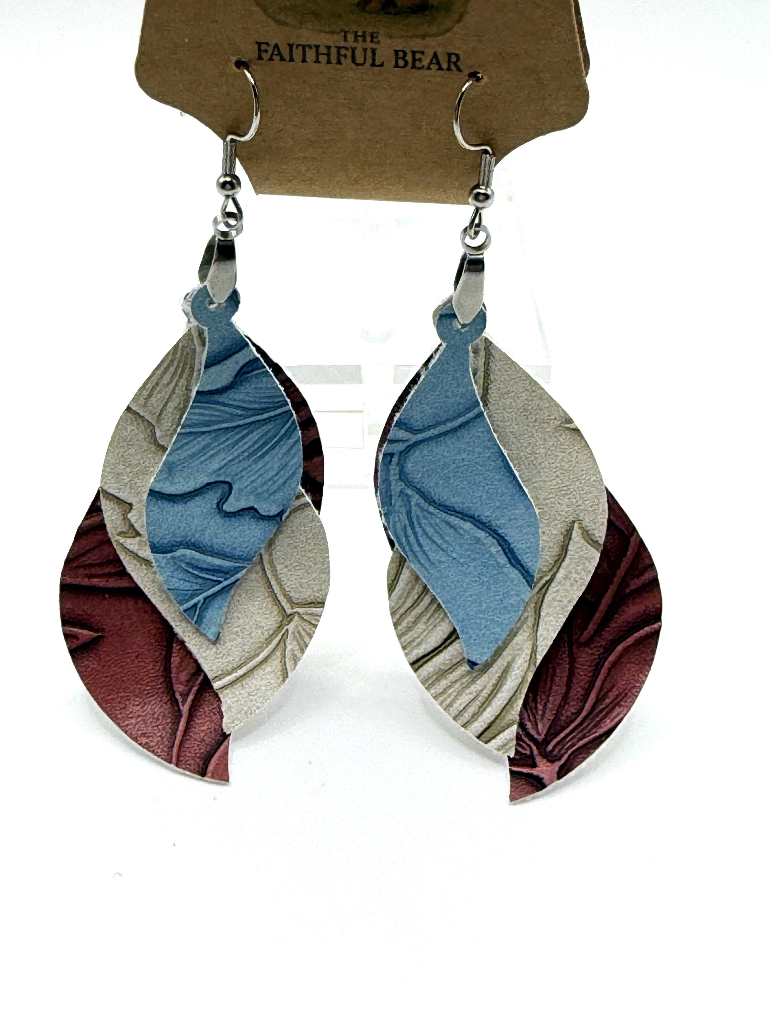 Americana Layered Leaf Earrings