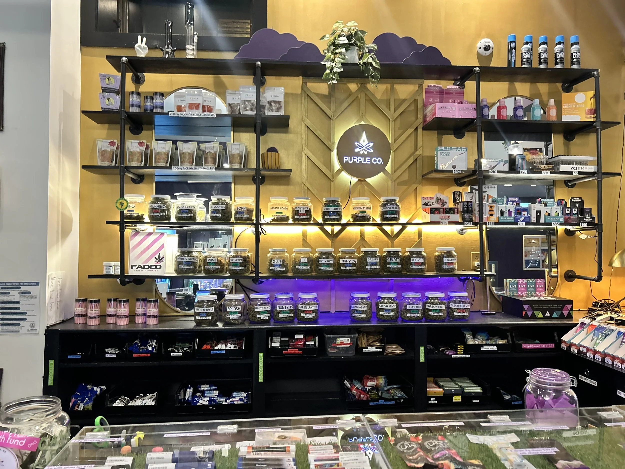 Deli wall at Purple Co. Congress St.