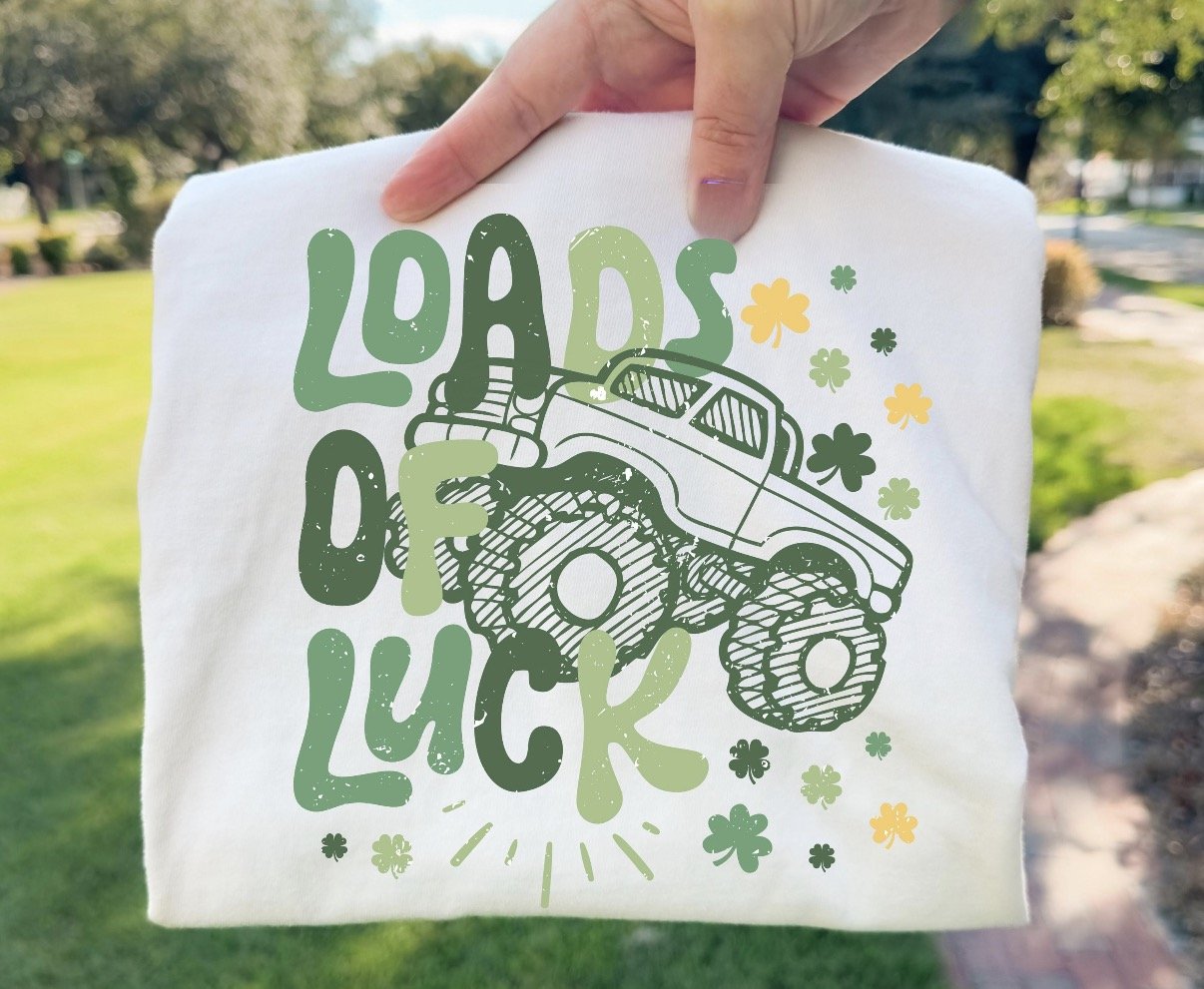 Loads of Luck Monster Truck Youth St. Patrick’s Day T-Shirt & Sweatshirt