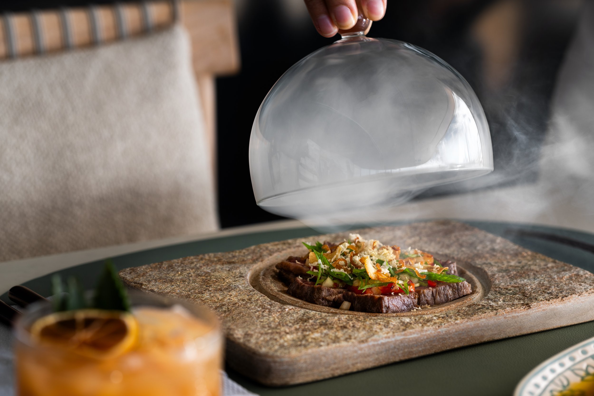 Sometimes, the only thing that can compete with a Mediterranean sunset is a perfectly aged Filet.