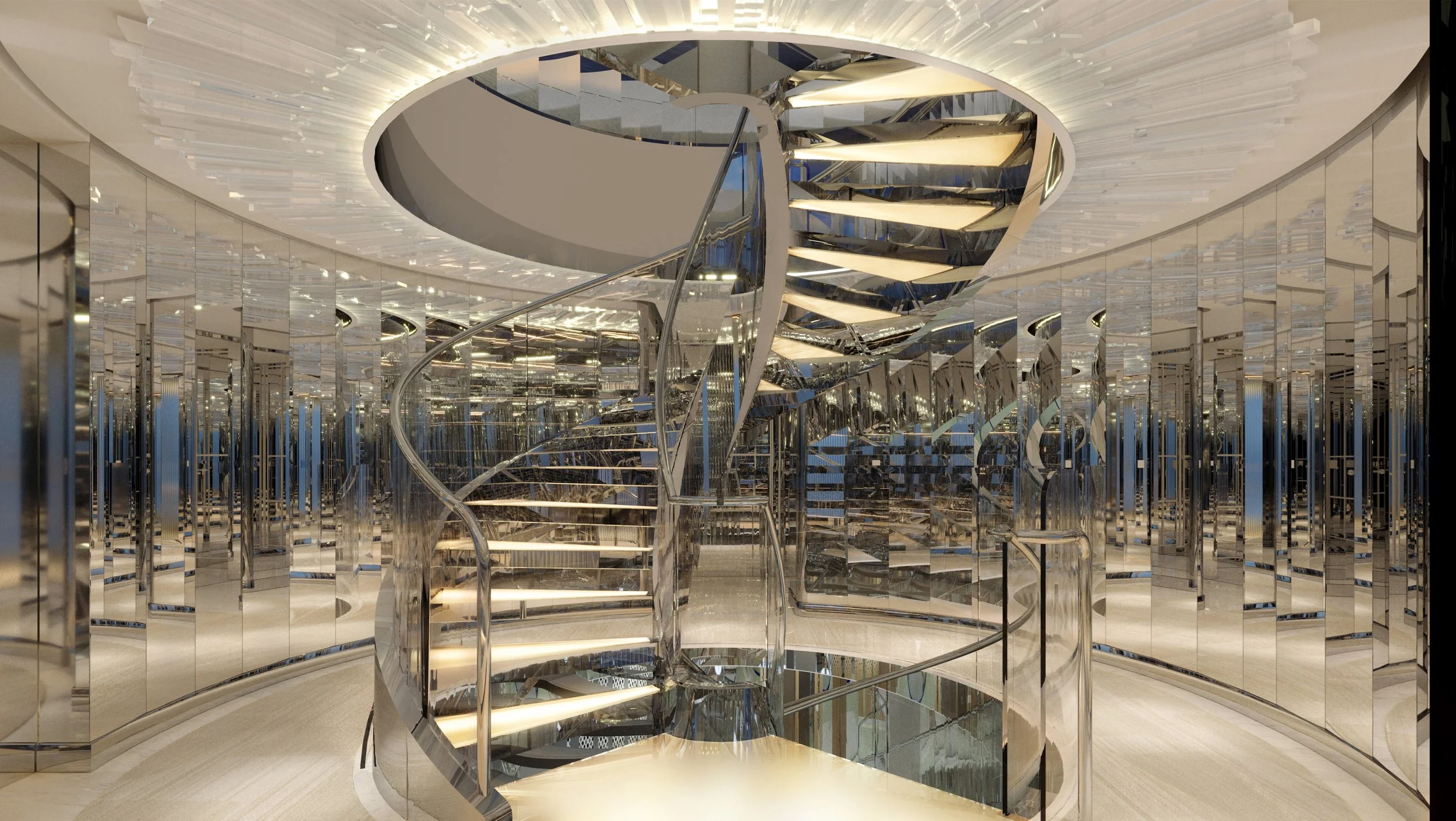 Success isn't a destination. But it does have a very impressive staircase. The architectural centerpiece of the four-level Funnel Suite.