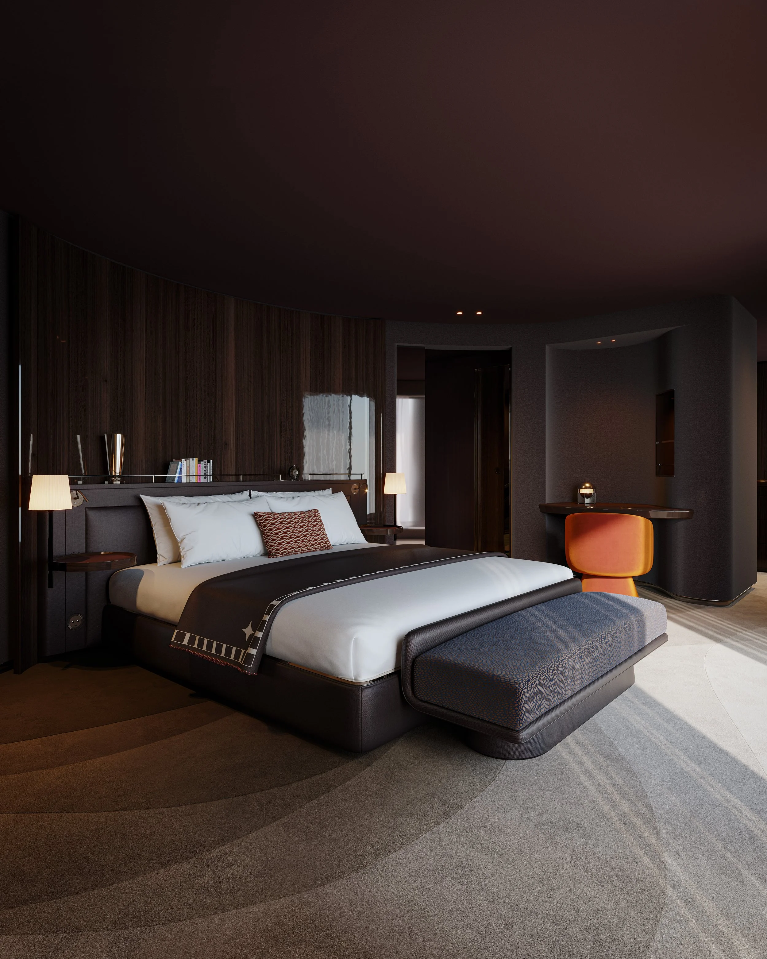 Where the horizon is the only art on the walls—wake up in the absolute pinnacle of the Zephyr Master Suite.