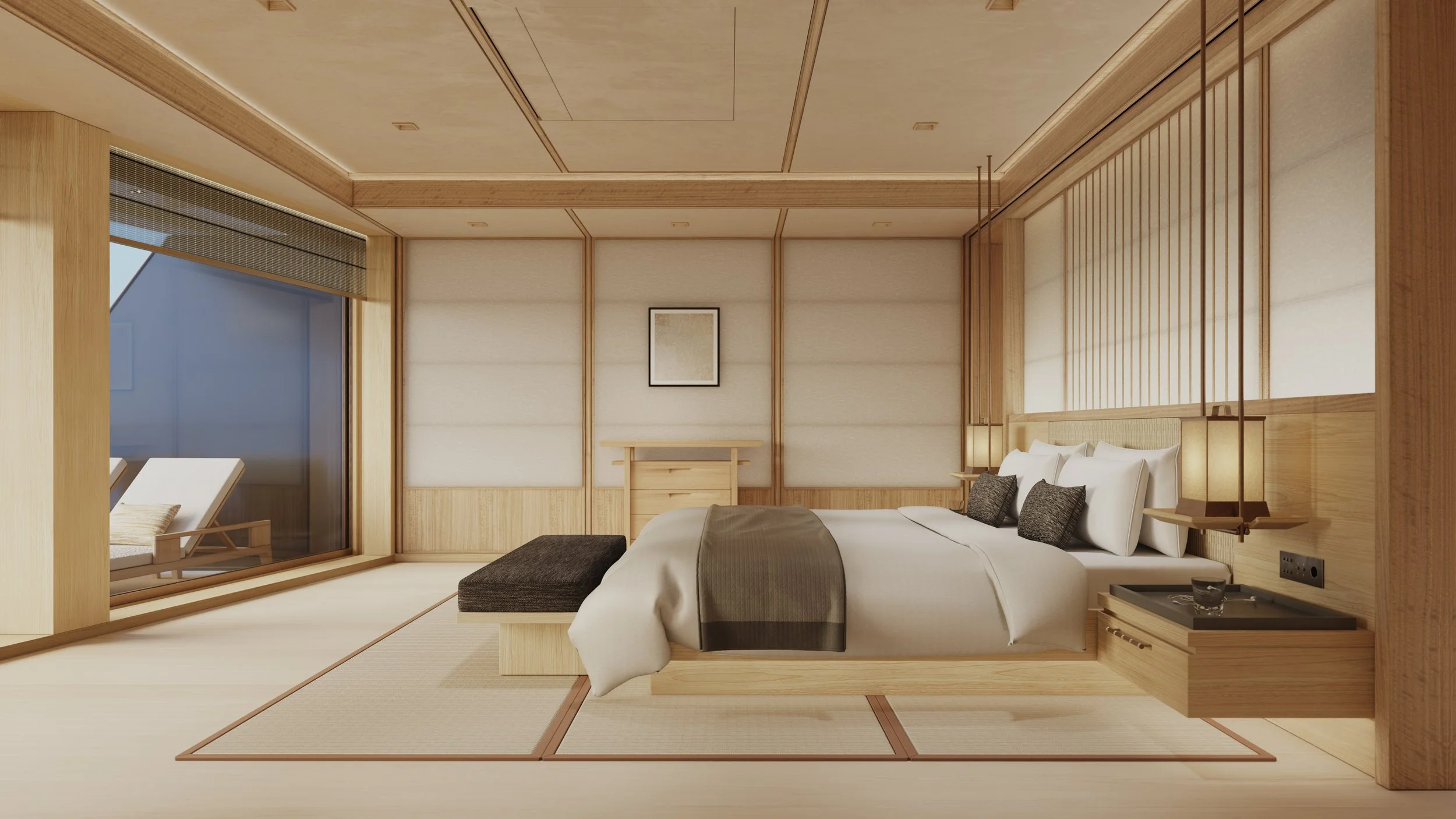 The Grand Suite. 2,120 square feet of sheer authority. At this scale, the ocean isn't just a view—it's your private front yard.