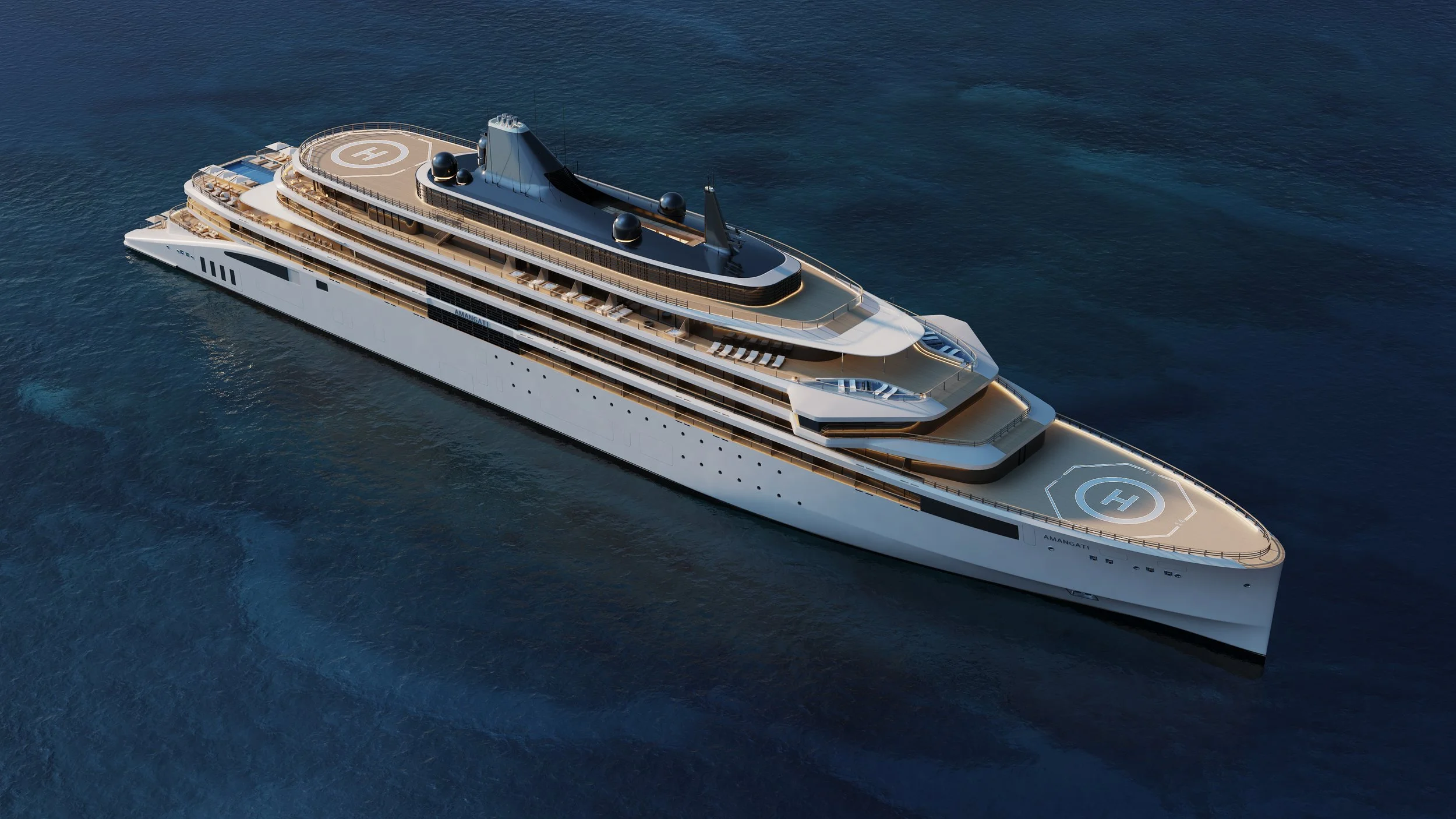 Two helipads because your time is the only thing you can't buy more of.