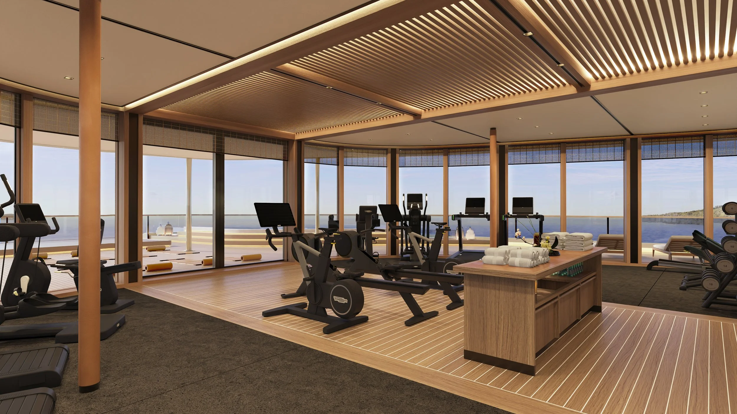 The Fitness Center. Sweat is the only thing we don’t outsource.