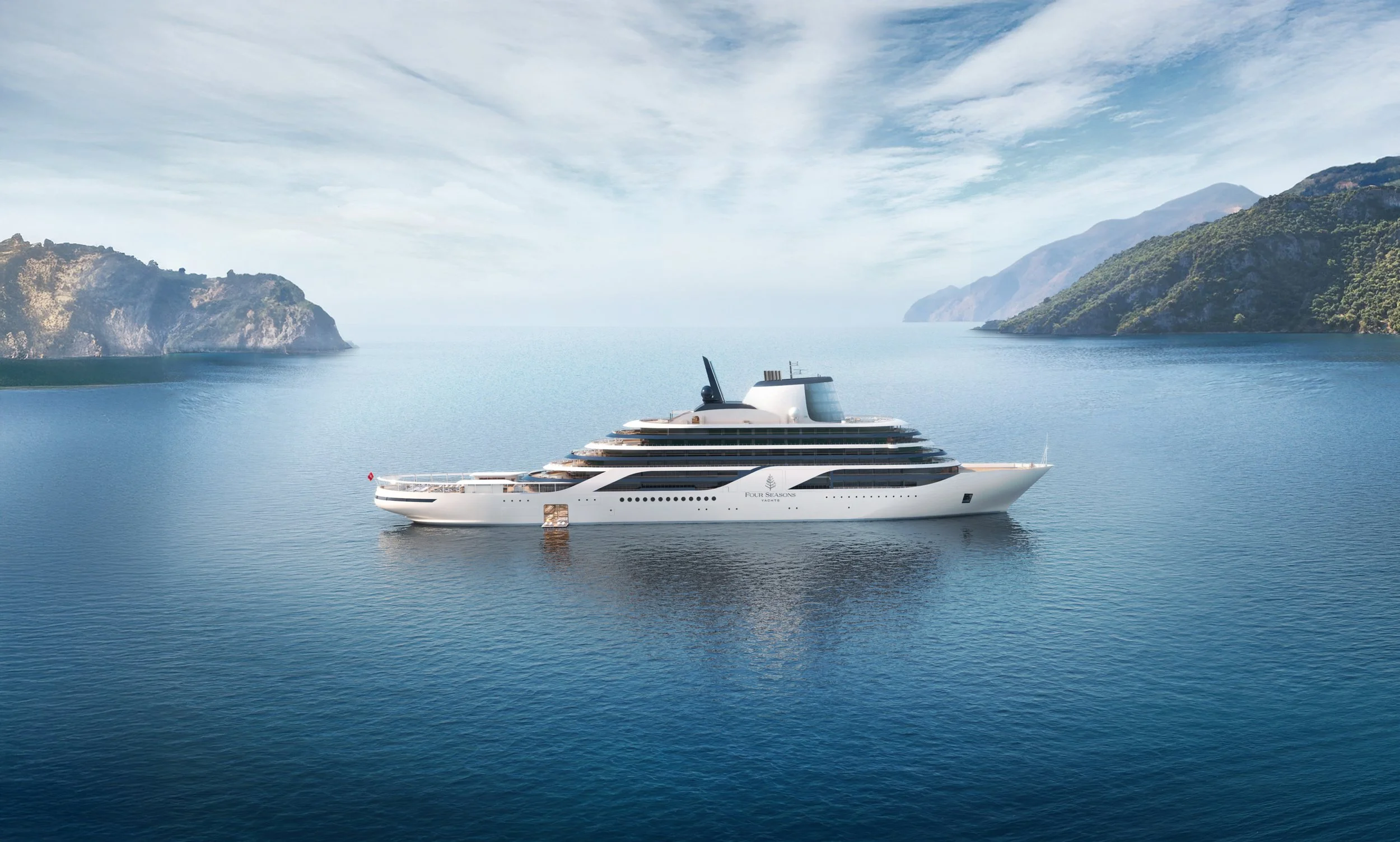 The horizon just got an upgrade. The Four Seasons Yacht I
