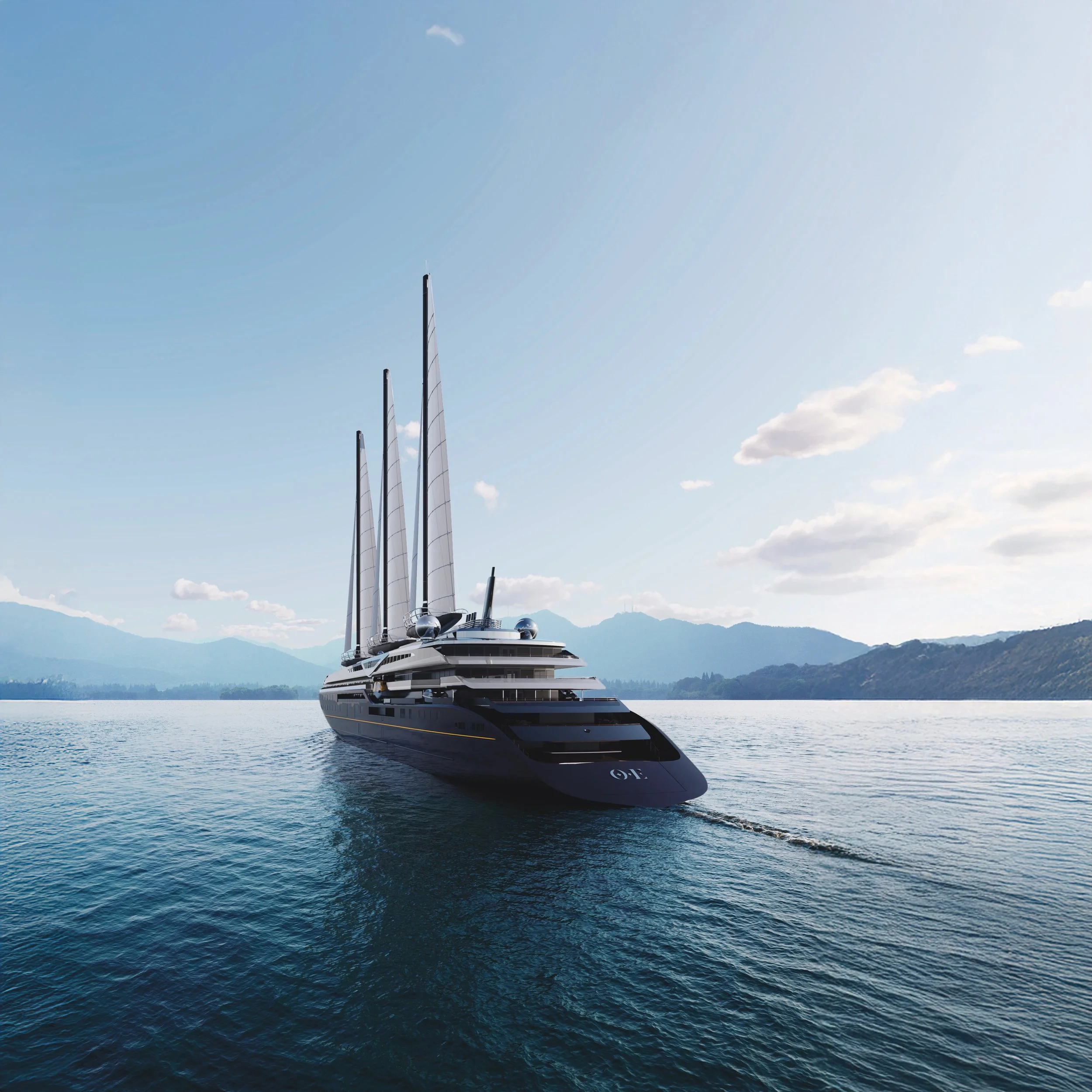 The ultimate departure: a rear view of the world’s most elegant wake.