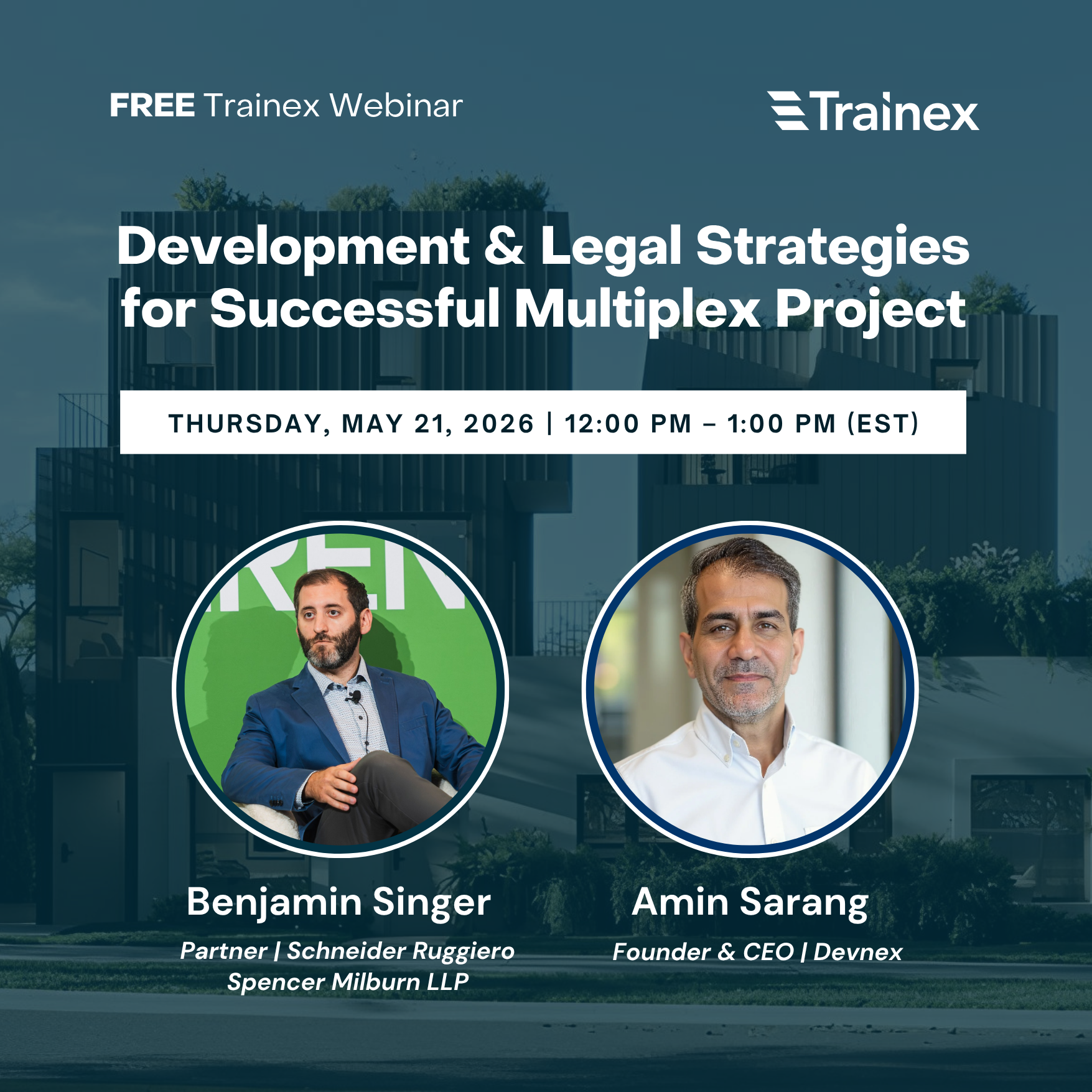 Webinar May 2026: Development & Legal Strategies for Successful Multiplex Project