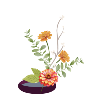 Floral Workshop Series - Zinnia Fun - Ikebana Principles