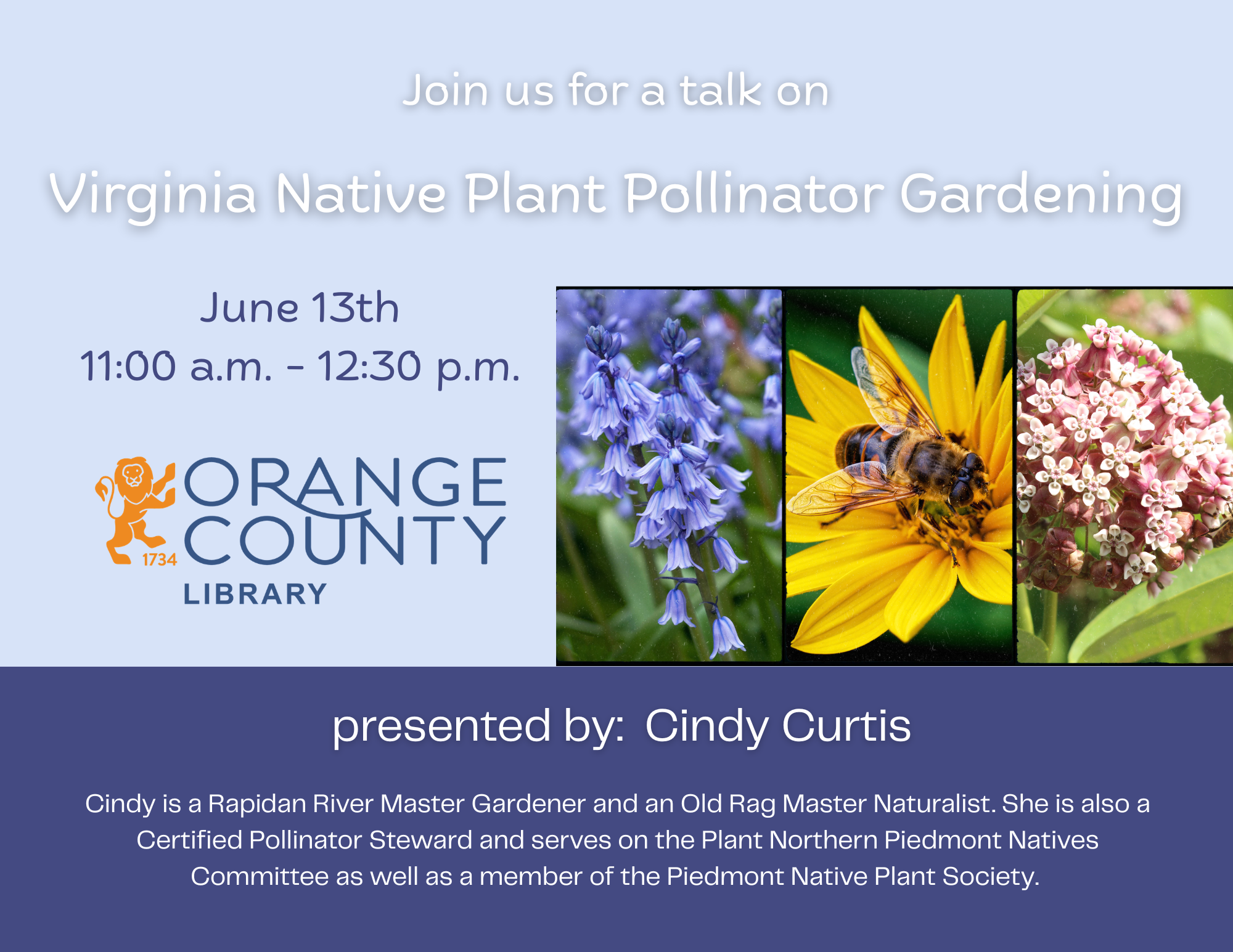 Virginia Native Plant Pollinator Gardening Presentation