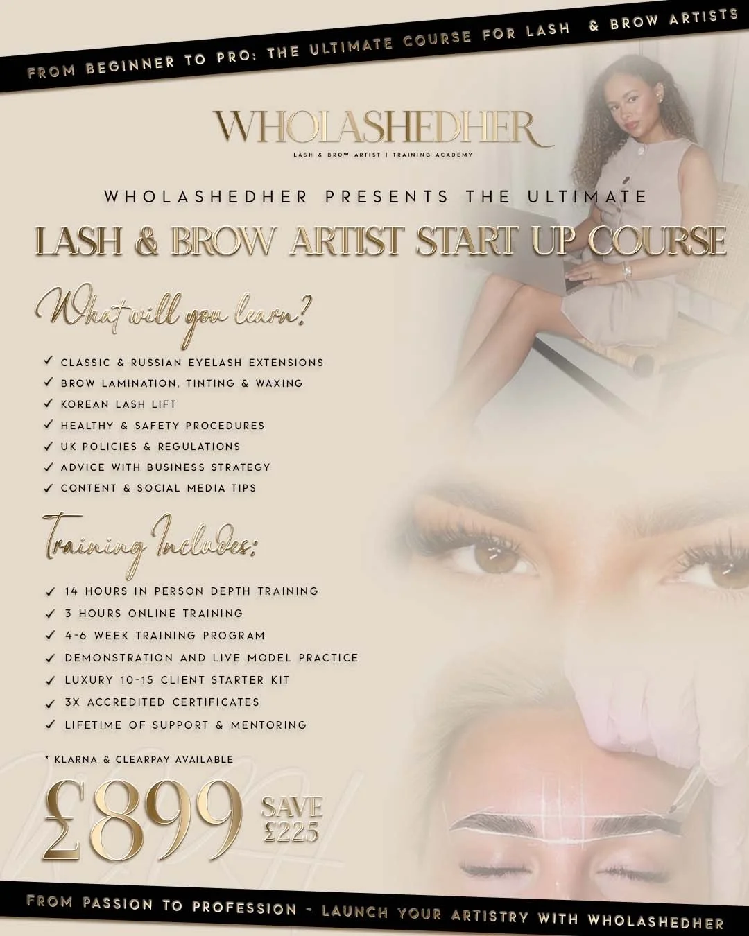 LASH & BROW ARTIST START UP PACKAGE