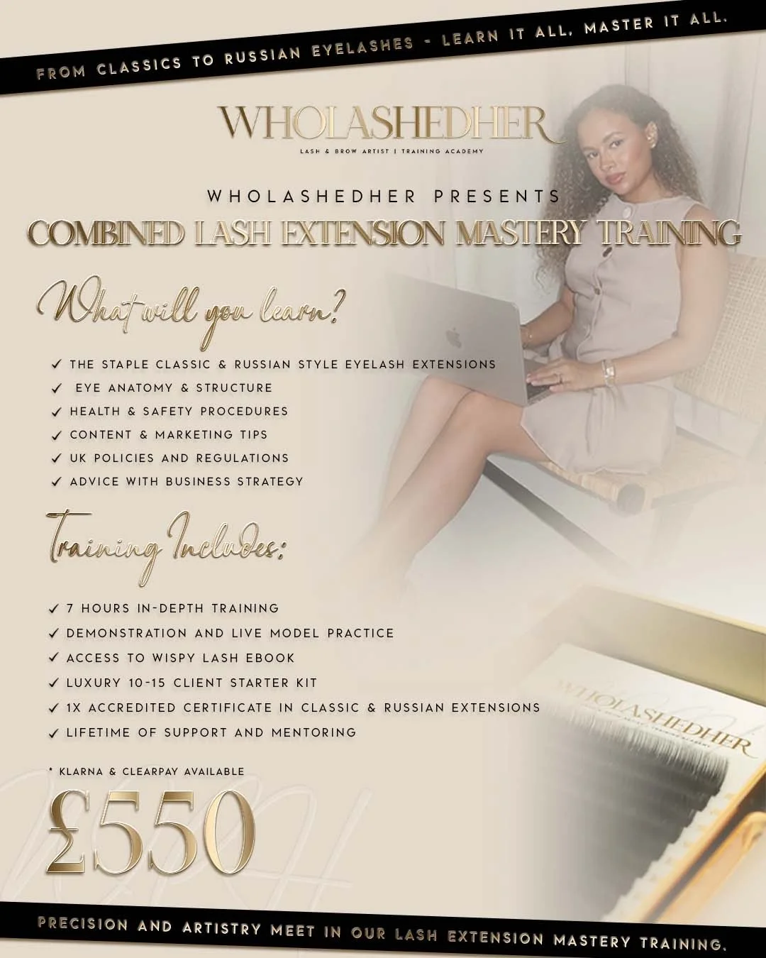 COMBINED LASH EXTENSION MASTERY TRAINING