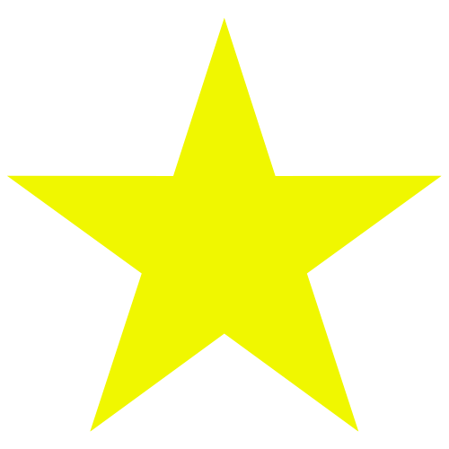 Yellow star with a black background.