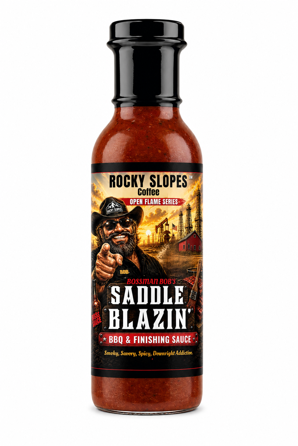 Bossman Bob's Saddle Blazin' BBQ & Finishing Sauce