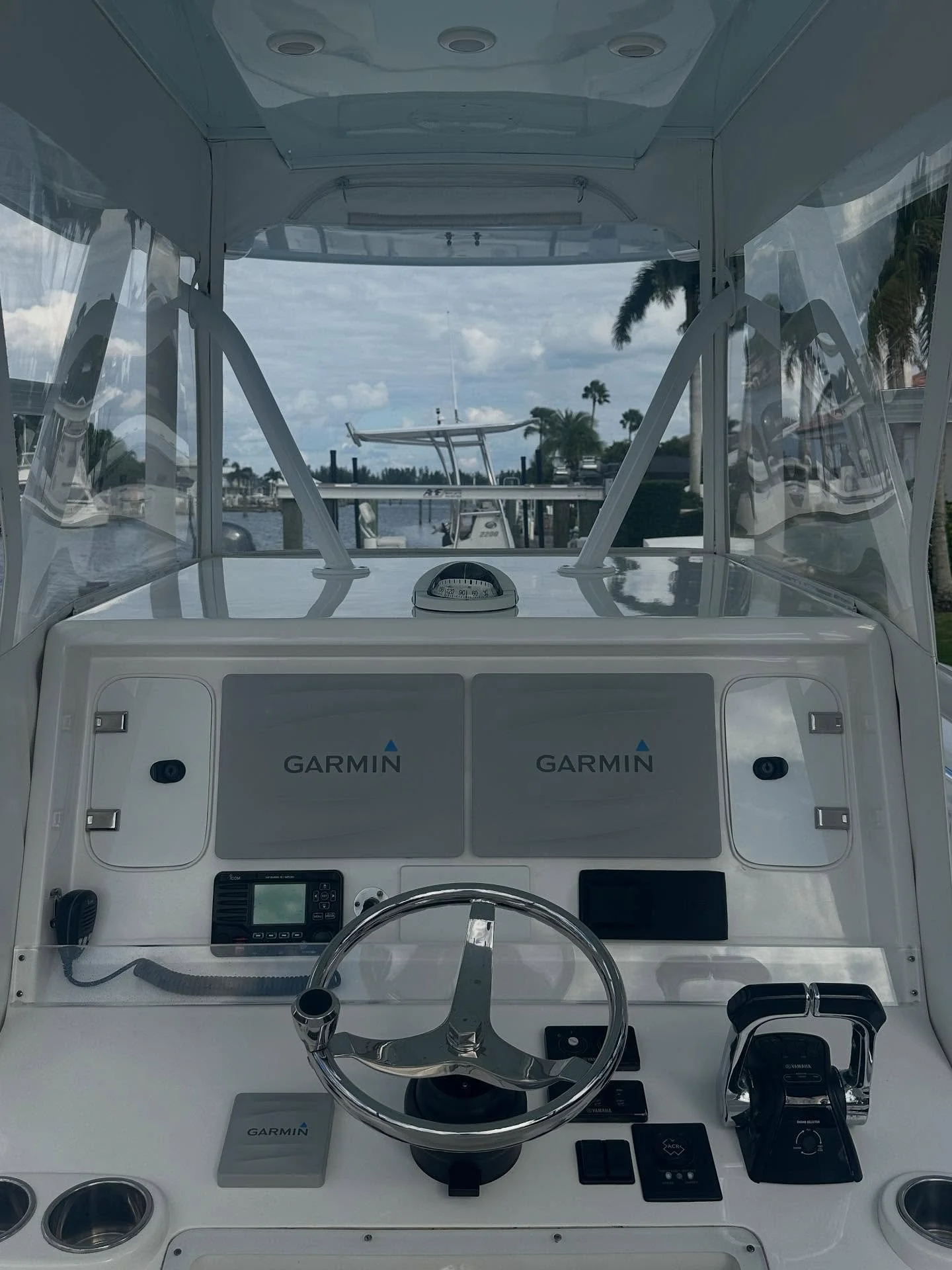 Full detail completed on this 36&rsquo; Invincible. Complete wash, interior hatch and gutter track cleaning, and full topside wax for long-lasting shine and protection. #MarineDetailing #InvincibleBoats #ProfessionalDetailing