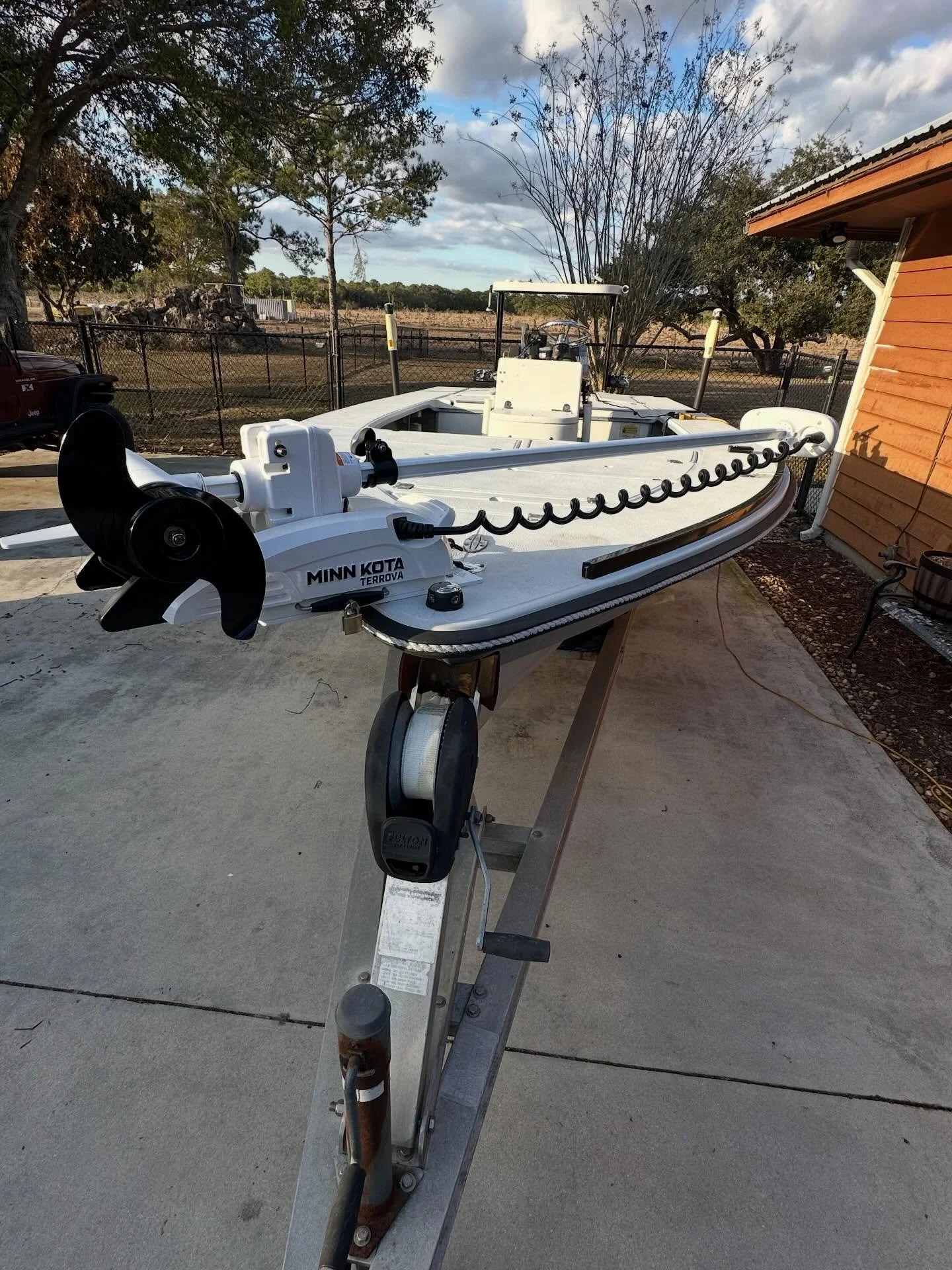 Minn Kota Terrova install on this Maverick last week! Had to add an extension bracket to properly mount this beaut. Give us a call for trolling motor installs!