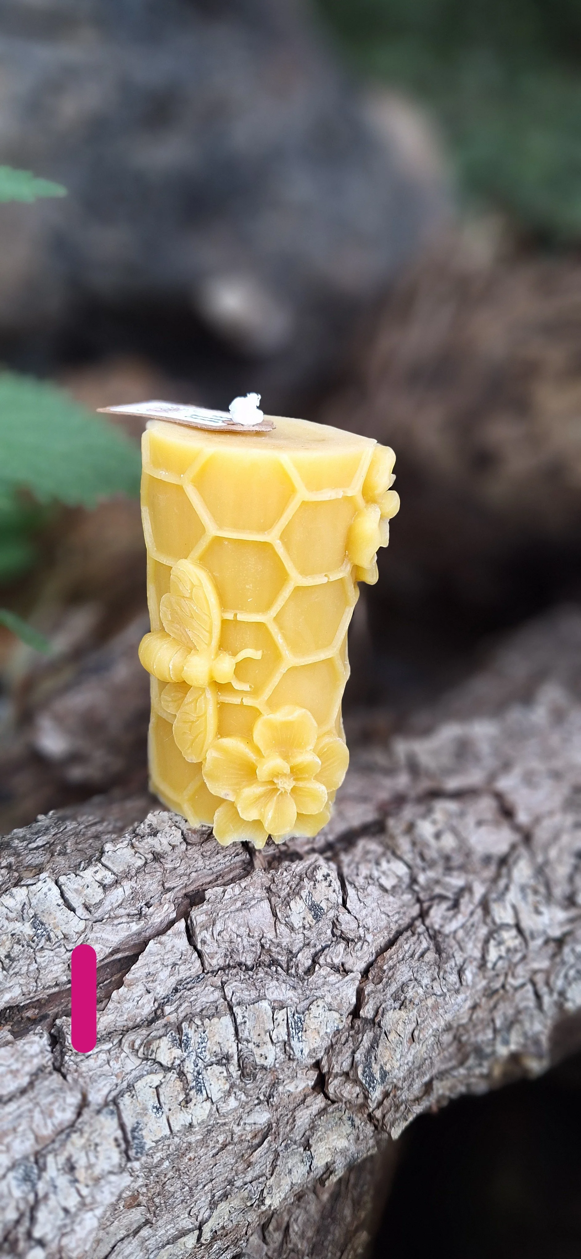 100% beeswax candle 'flower'