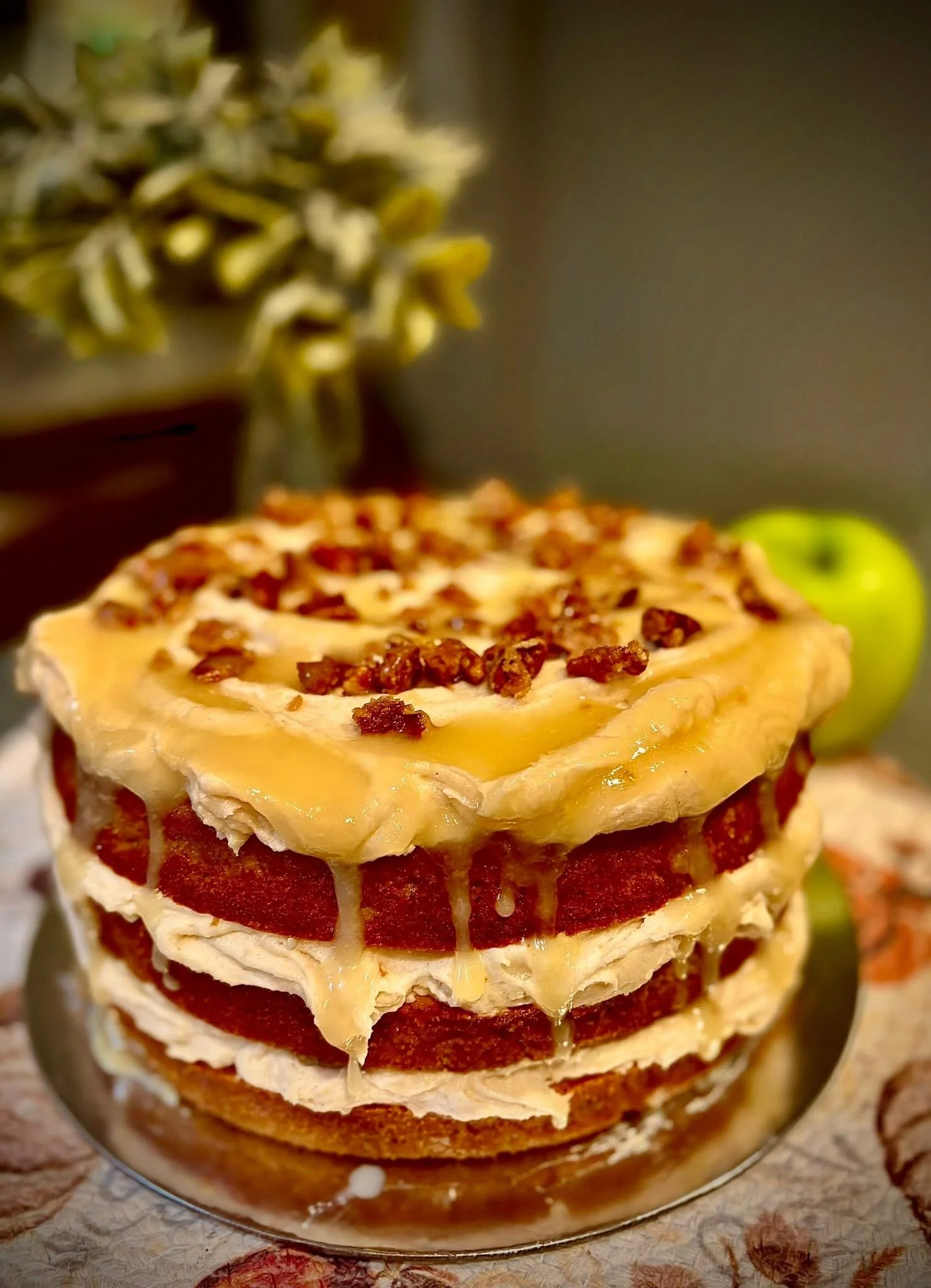 Apple Cake with Caramel