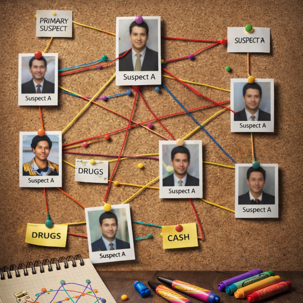 How Detectives Build Suspect Network Maps