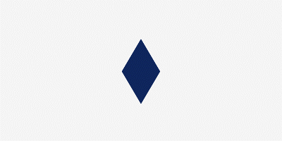 A navy animation of blue diamond shapes on a light gray background.