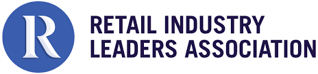 Retail Industry Leaders Association logo with a blue circular emblem and white 'R', next to the organization's name in purple text.