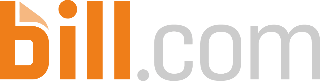 Logo for bill.com with the text 'bill.com' in orange and gray.