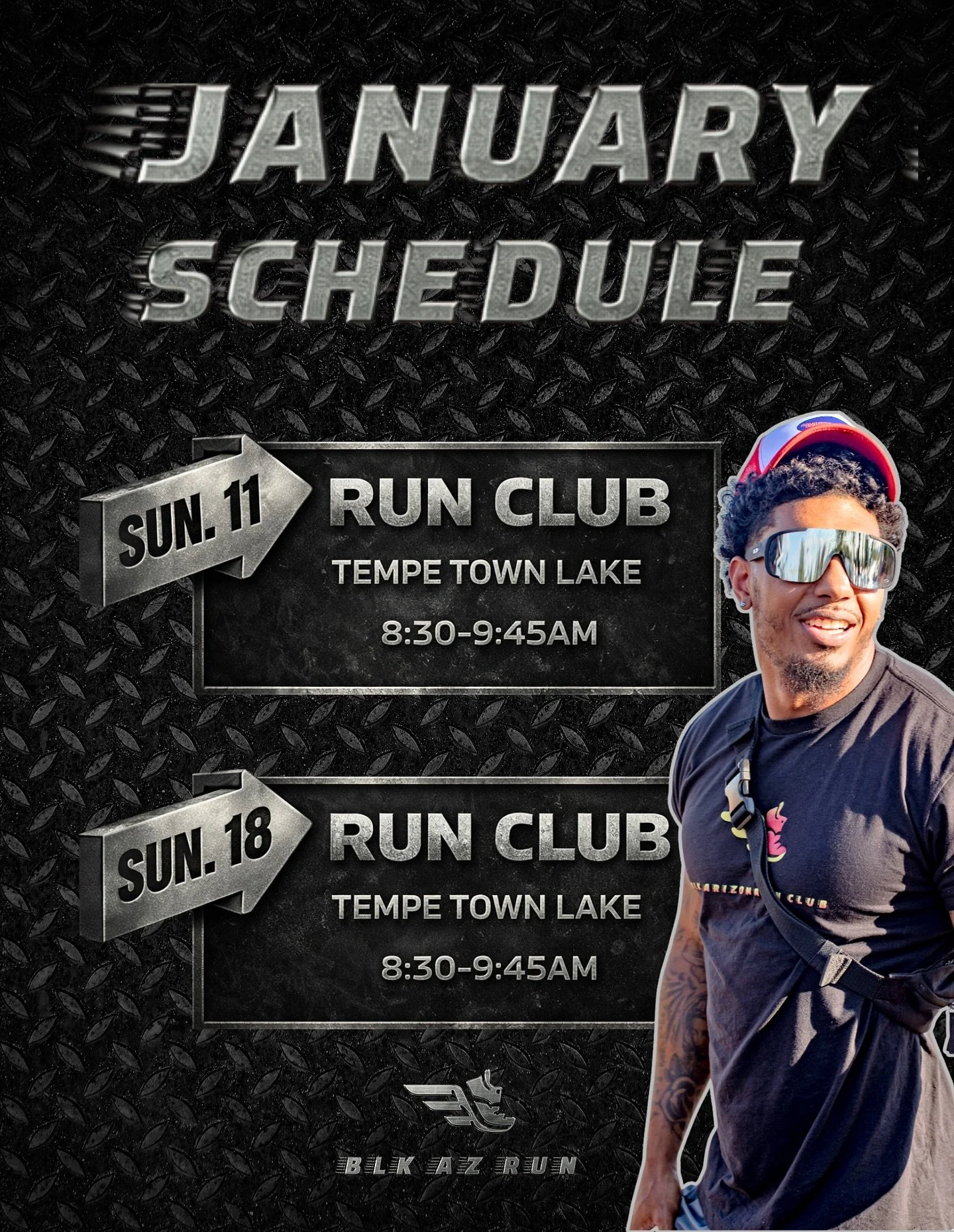 JANUARY SCHEDULE IS LIVE ❄️🔥

🚨 WINTER TIME CHANGES 🚨
&bull; Morning Runs &rarr; ⏰ 8:30 AM
&bull; Sunset Runs &rarr; 🌅 5:00 PM

We&rsquo;re starting 2026 STRONG 💪🏾
Proud to be partnering with @stadiumphx for @blkskiwknd happening NEXT WEEKEND ⛷