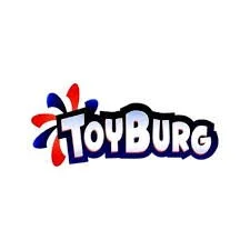 ToyBurg logo with red, blue, and black elements