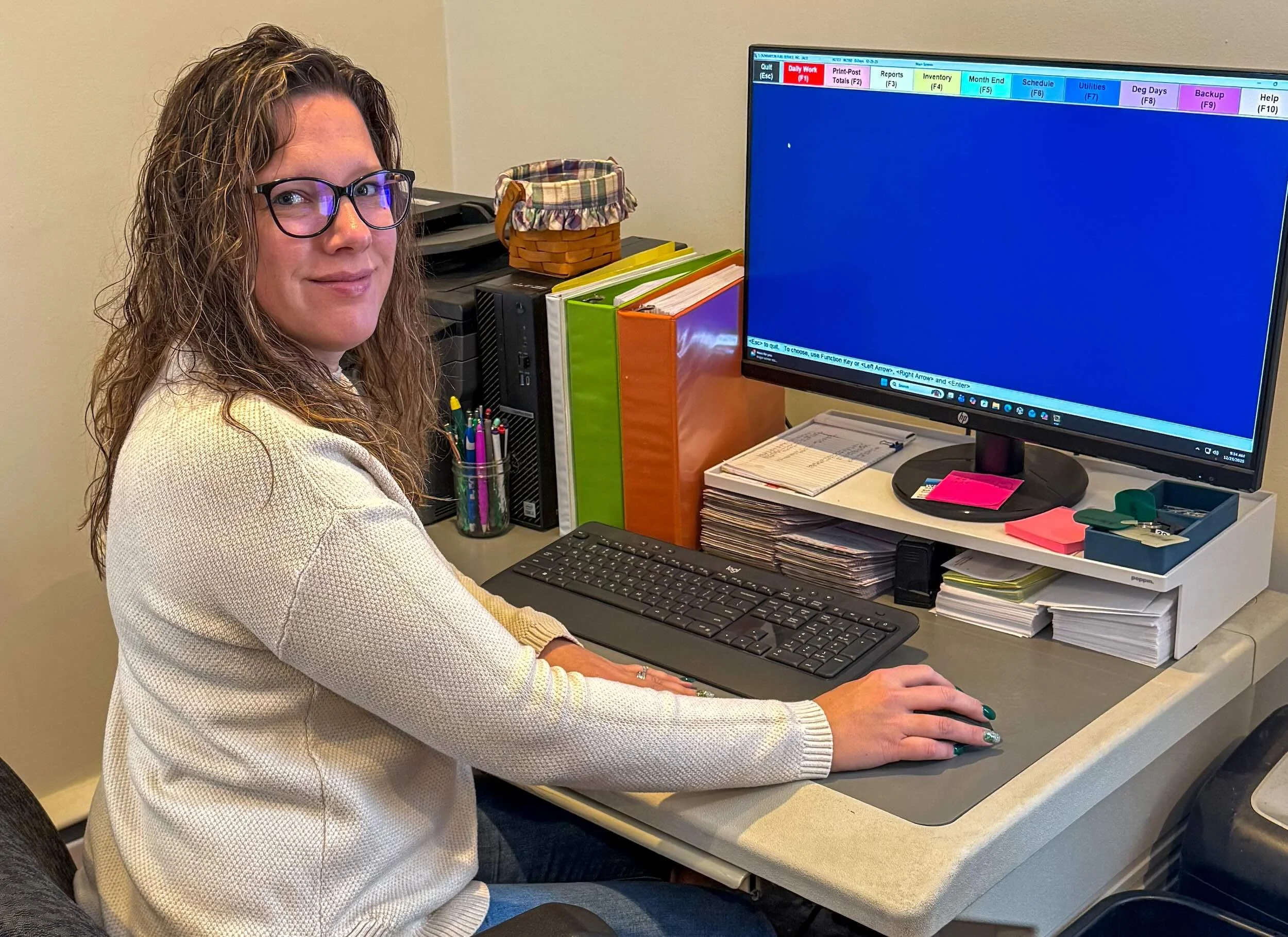 Dunbarton Fuel Service Administrator Laura St Pierre.