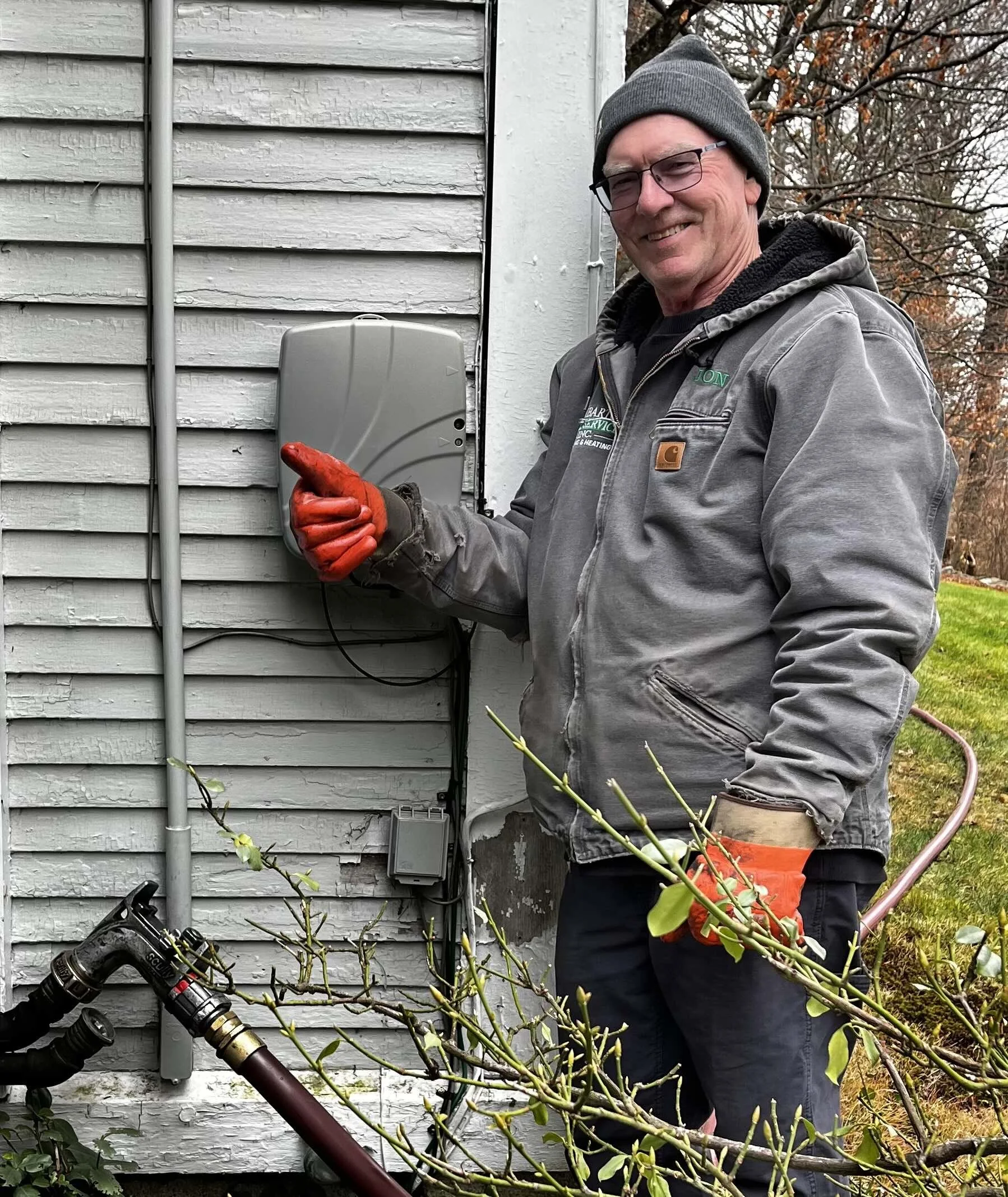 Dunbarton Fuel Service's delivery technician Jon Wiggin is also well-known in the area as long-time chief of Dunbarton's Volunteer Fire Department..