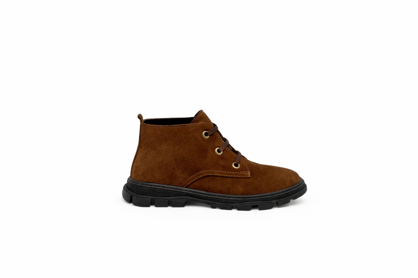 Tan Suede Leather Ankle Boots