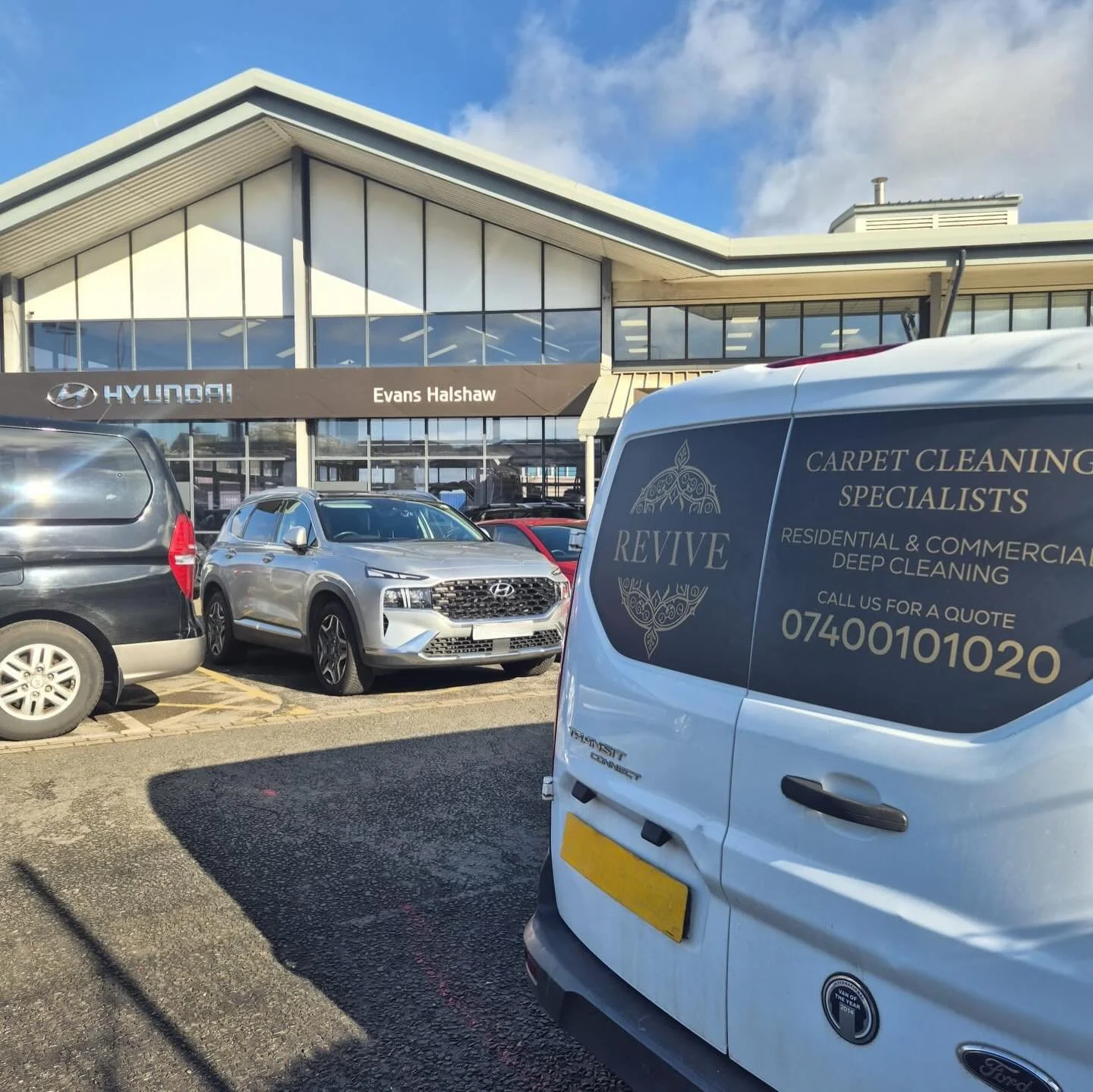 Today&rsquo;s job at an Evans Halshaw Hyundai garage.

Heavy foot traffic had left these carpets with visible wear and oil stains - exactly the kind of conditions we deal with every day. With a deep professional clean, we&rsquo;ve brought them right 