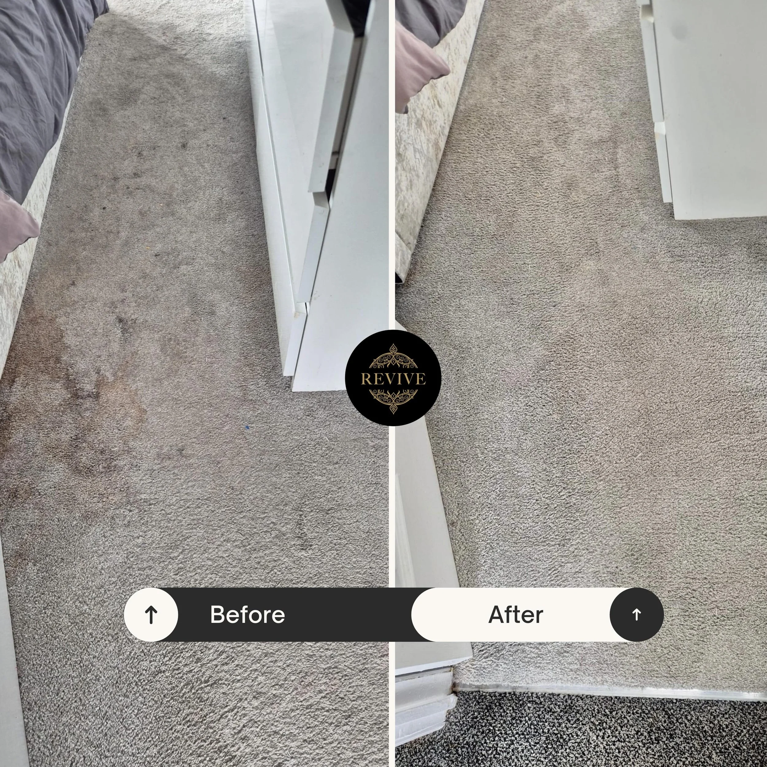Before ➡️ After ✨

A recent job completed, resorting one of our customers carpets. 

Deep clean, stain removal, and a noticeable difference.

If your carpets are due a refresh, get in touch for a quote. @revivecarpetcare.uk 

#NorthEastBusiness #Carp