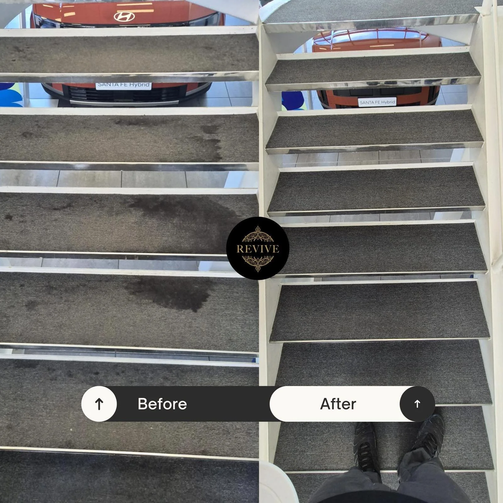 Oil spills in a showroom office can leave carpets looking beyond saving&hellip; but not for us. 👌

Revive Carpet Care stepped in, treated the stains, and restored the carpets back to looking brand new again. Clean, fresh, and ready to impress.

✨ Pr