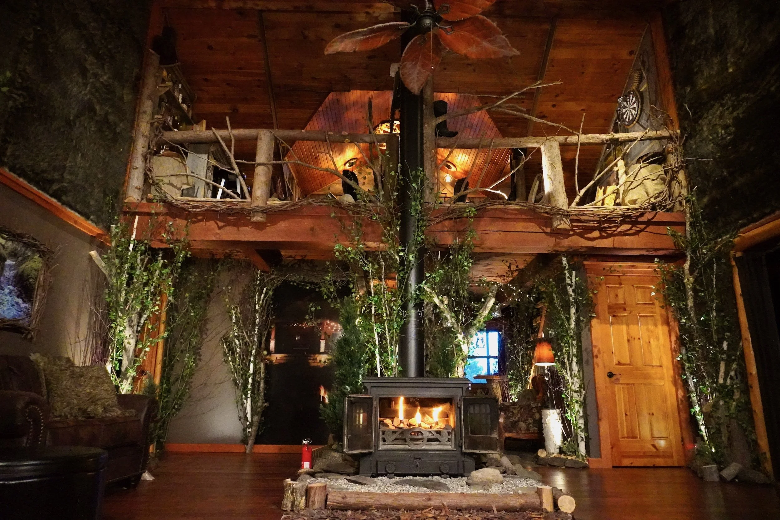 Great room at the romantic Black River Retreat private couples resort