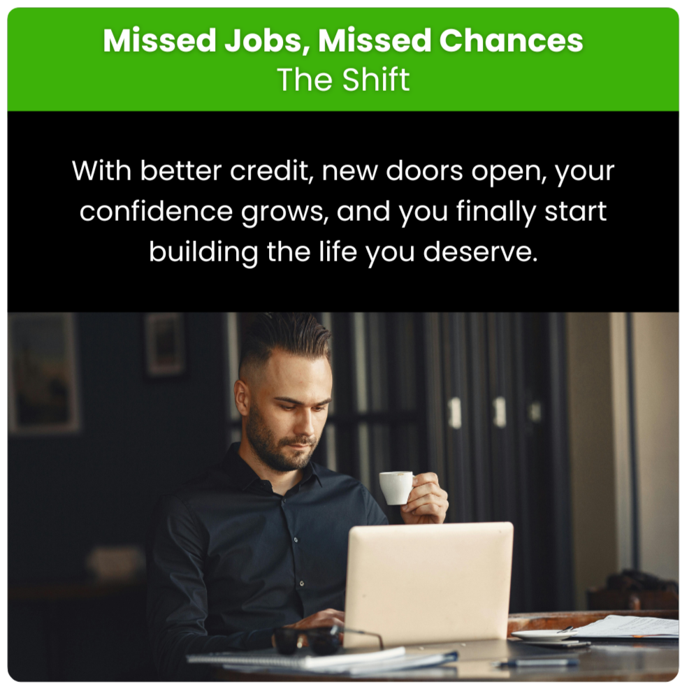 A man working on a laptop at a table with a coffee cup in a modern office or home setting.
