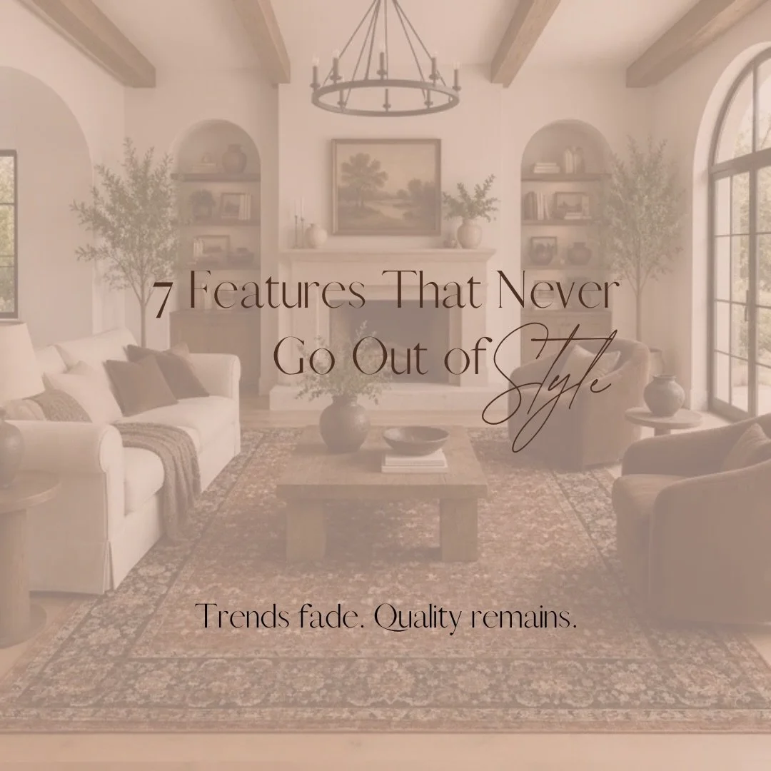 7 home features that never go out of style🤍

Trends come and go. Paint colors change every few years. But some features hold their value no matter what&rsquo;s popular.

Natural light. Hardwood floors. A layout that actually works for your life. Cro
