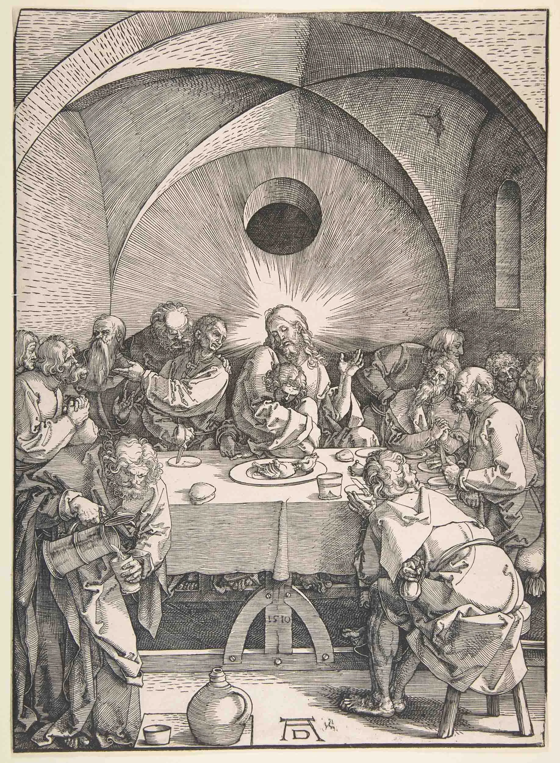 Albrecht Durer, The Last Supper, 1510 etching