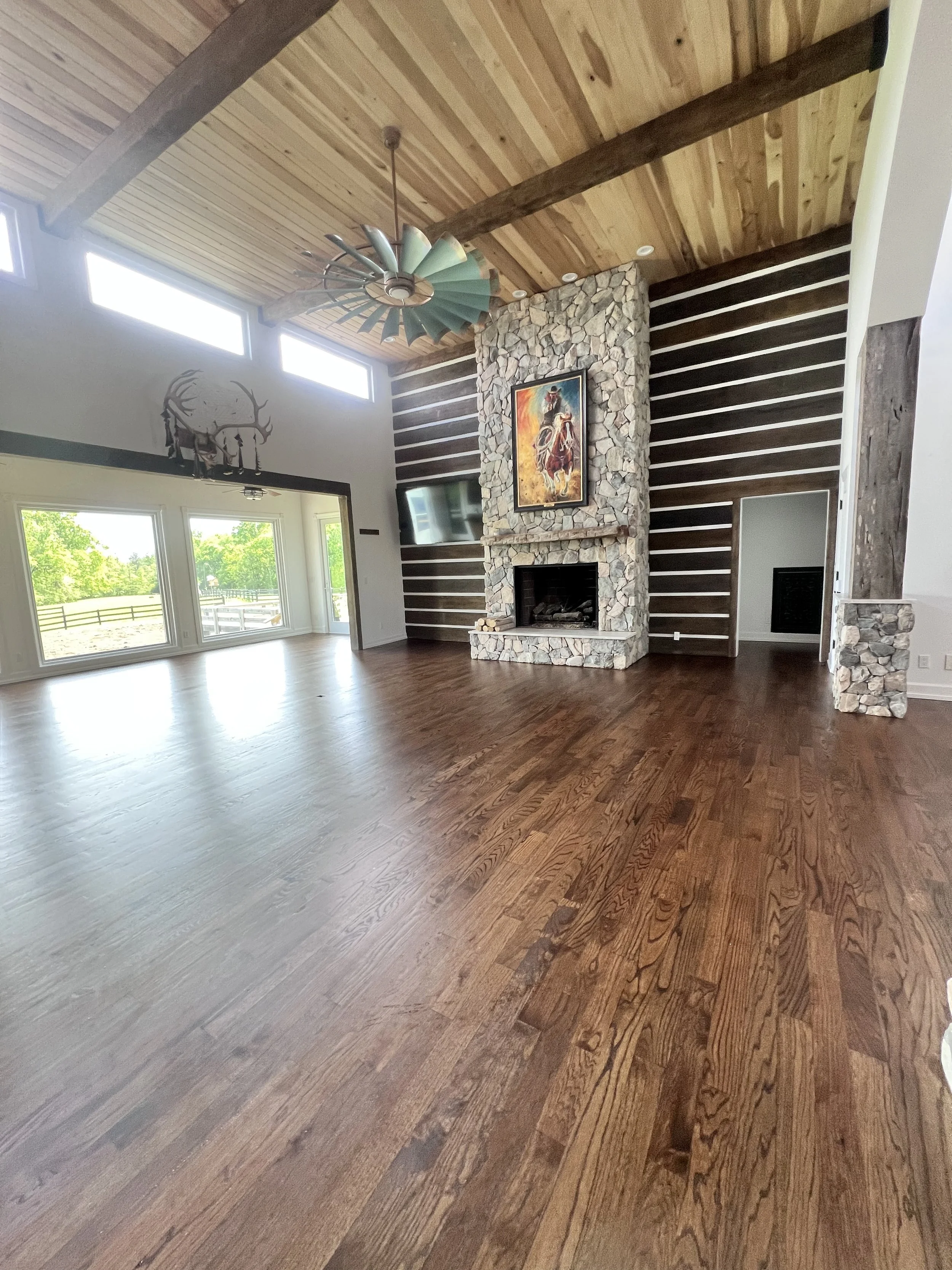 Empty room cleaned and ready for move-in service..