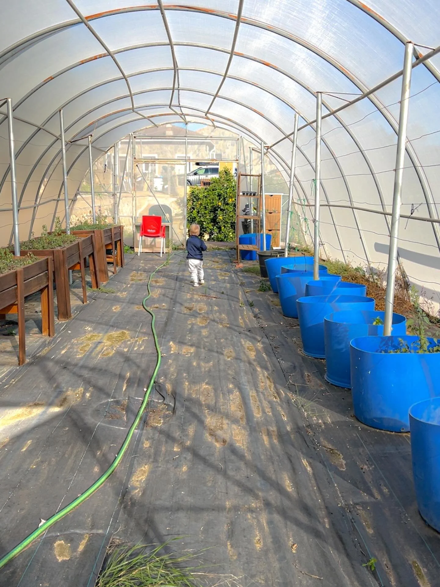 There&rsquo;s so much planting space in our greenhouse! 🙌🏼
And we can just picture it becoming the sweetest little spot to enjoy a cup of coffee or a slice of cake with friends ☕️🍰✨

We&rsquo;d love for it to be a place where people stop by, relax