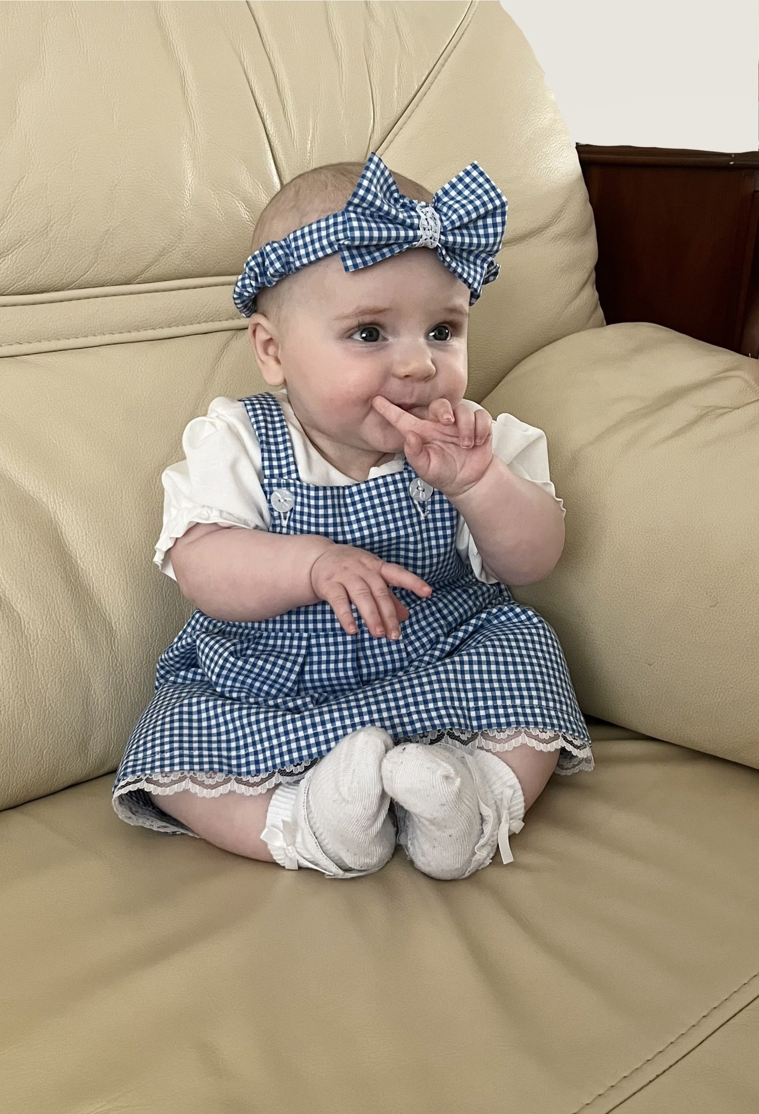 The Bluebell Picnic Collection- Poppy Mae & Florence Puff Blouse Set (0-2Y)