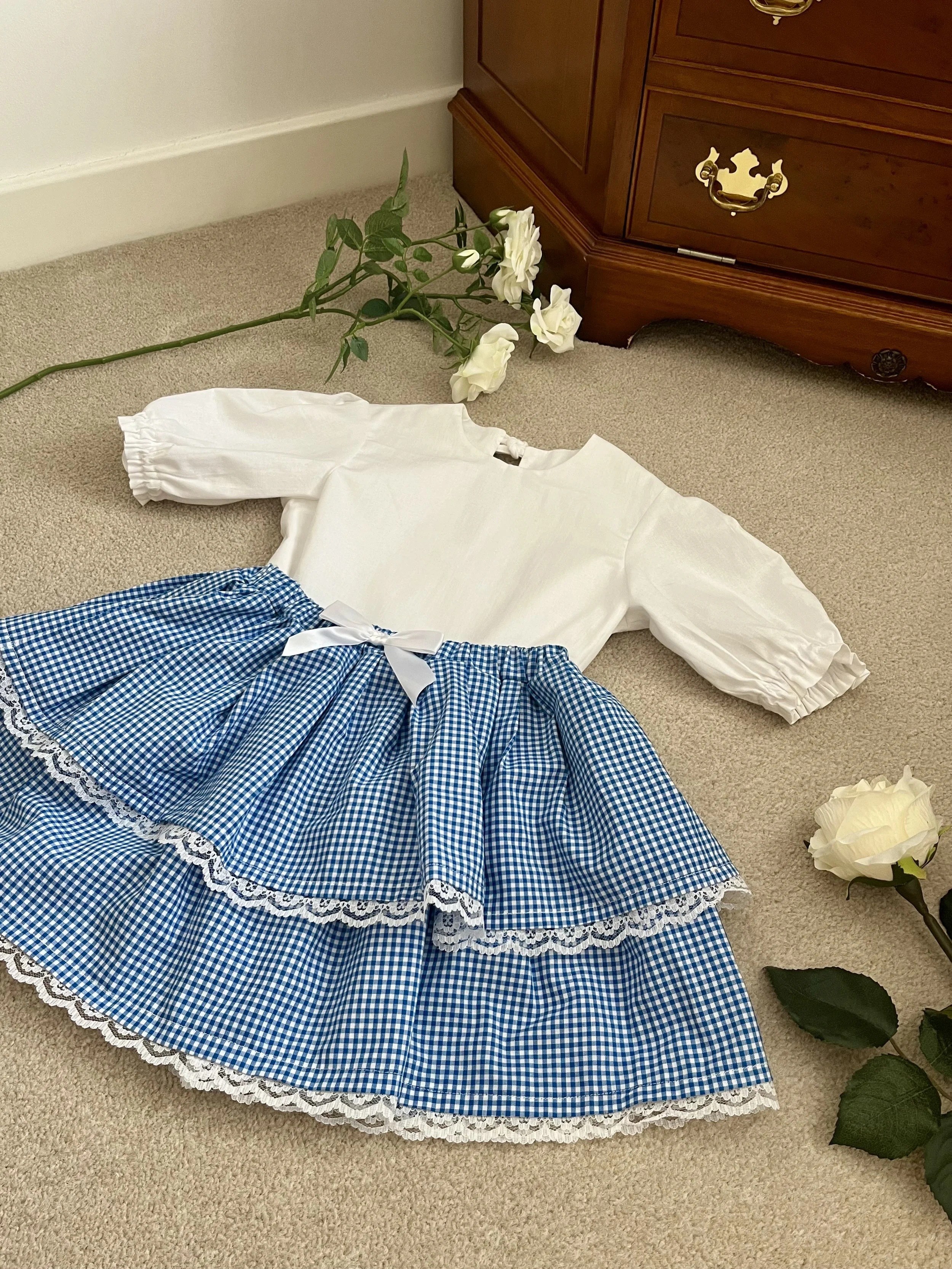 The Bluebell Picnic Collection- Narla Mae Skirt (3-9Y)