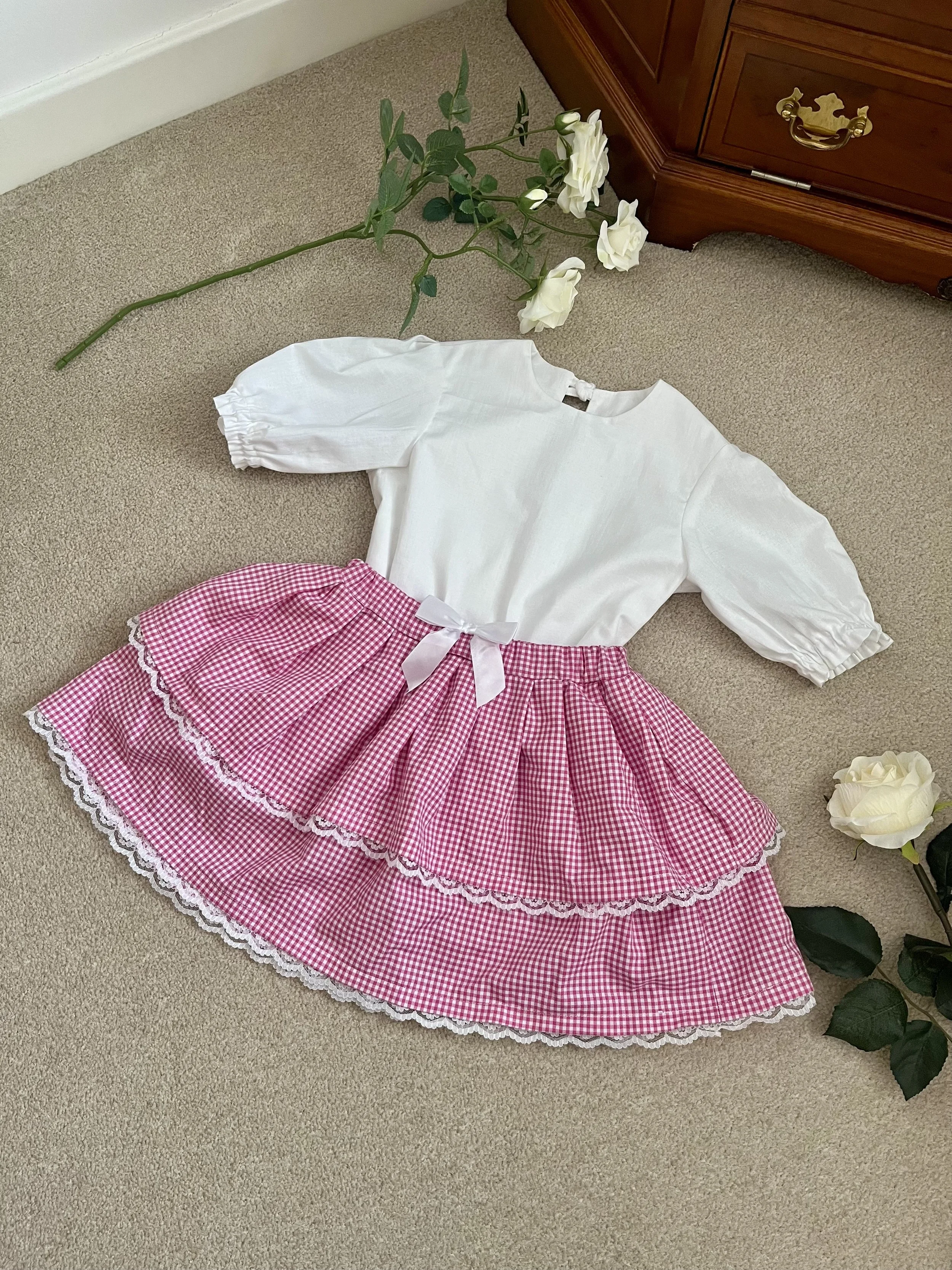 The Rosebud Picnic Collection- Narla Mae Skirt (3-9Y)